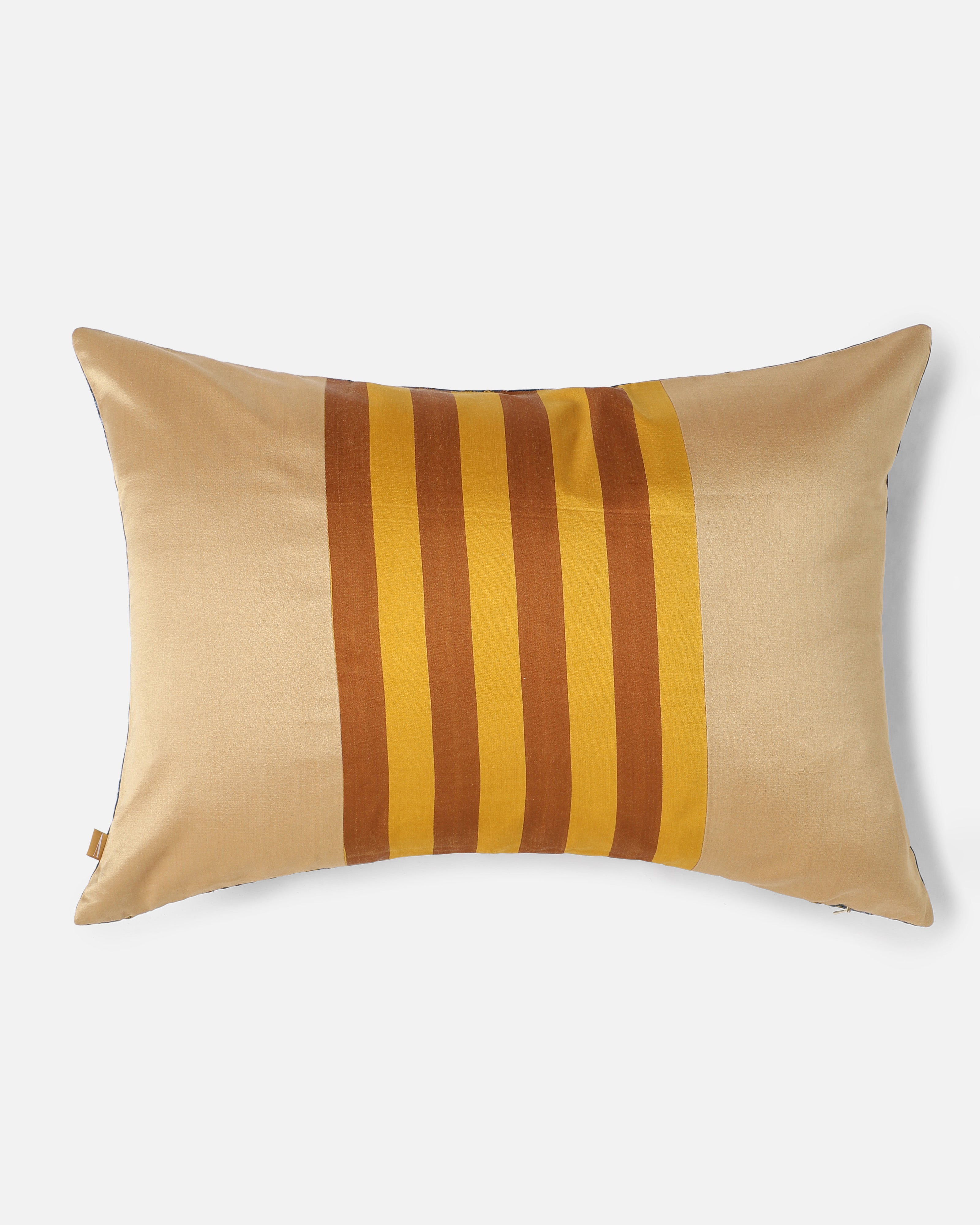 Crane Banarasi Tanchoi Silk Cushion Cover