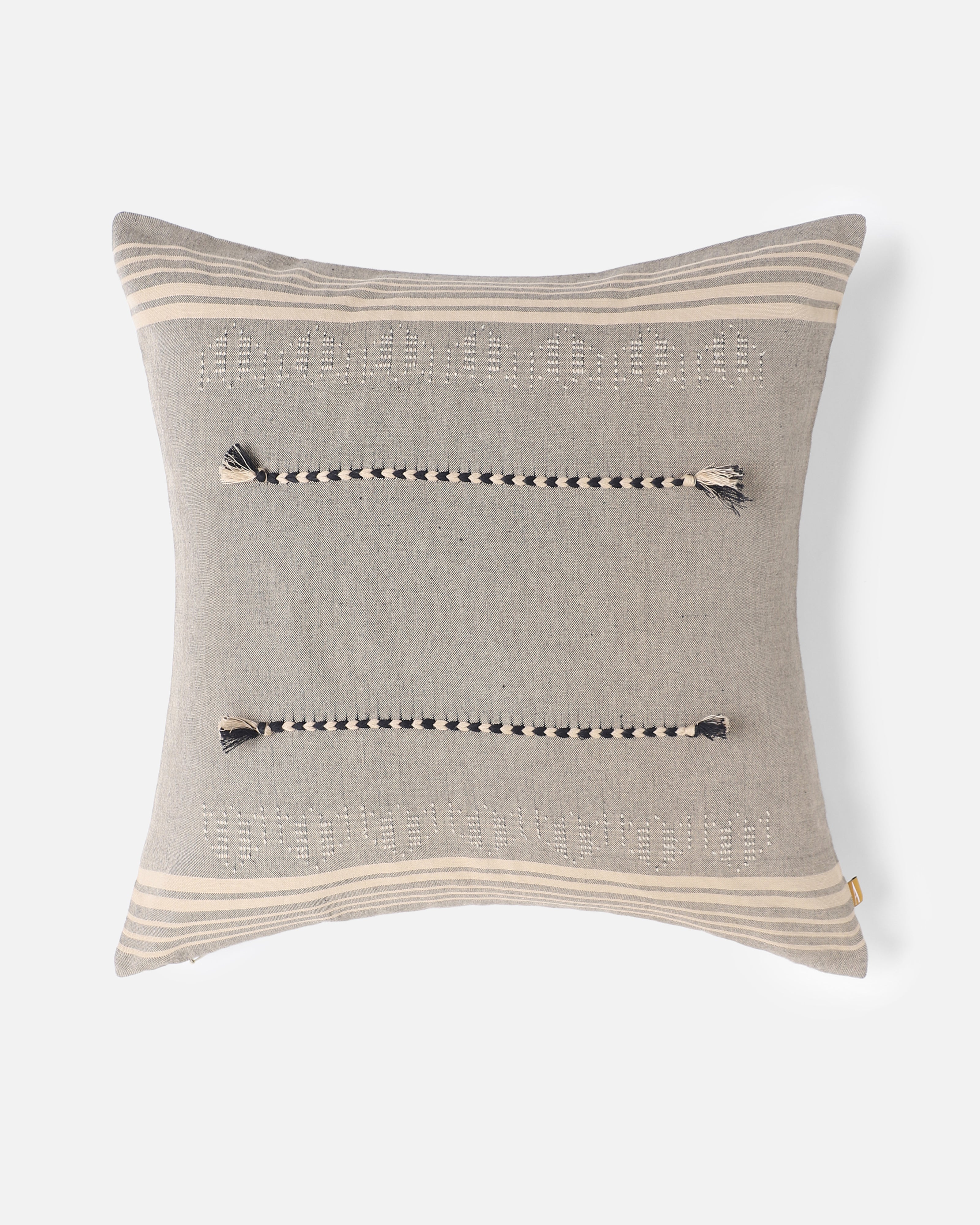 Taniya Bhujodi Tangalia Cotton Cushion Cover