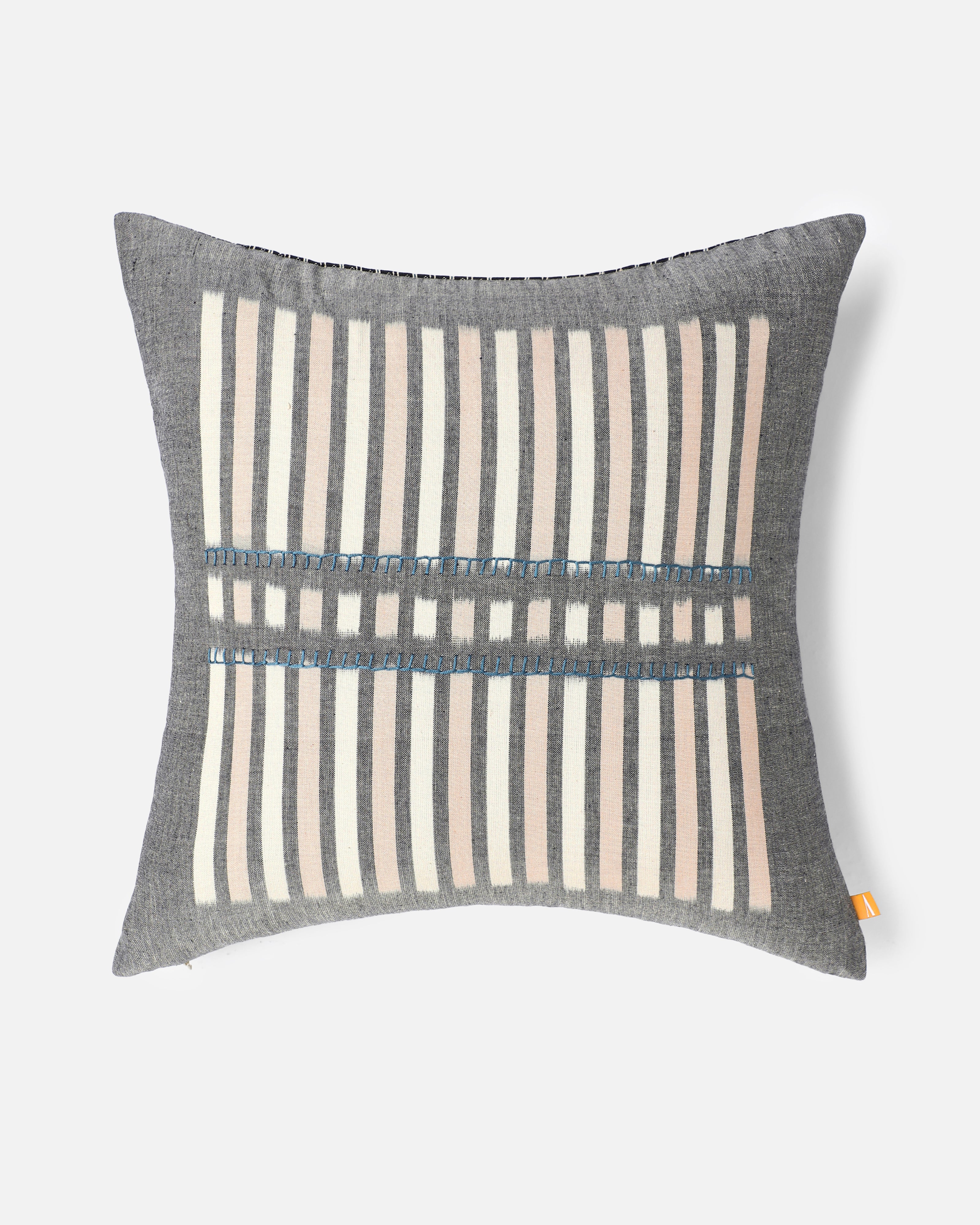 Veedhi Pochampally Warp Ikat Cotton Cushion Cover