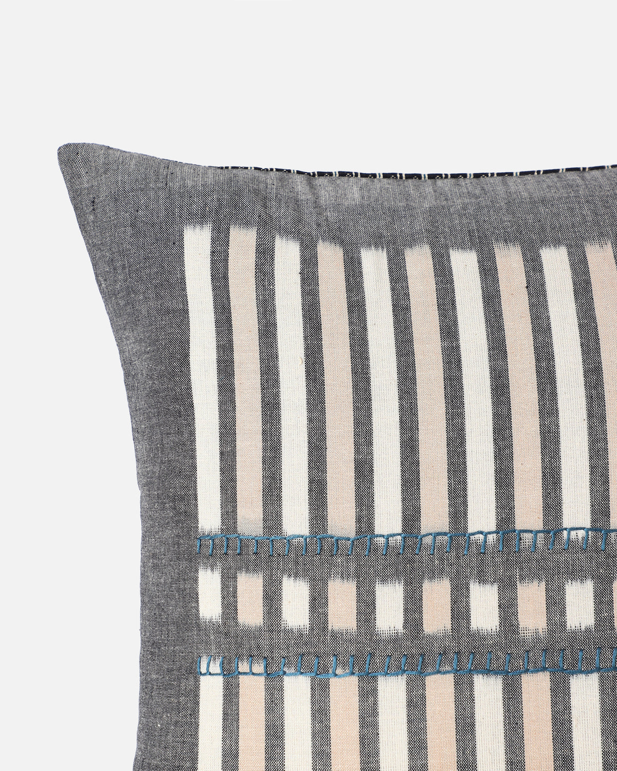 Veedhi Pochampally Warp Ikat Cotton Cushion Cover