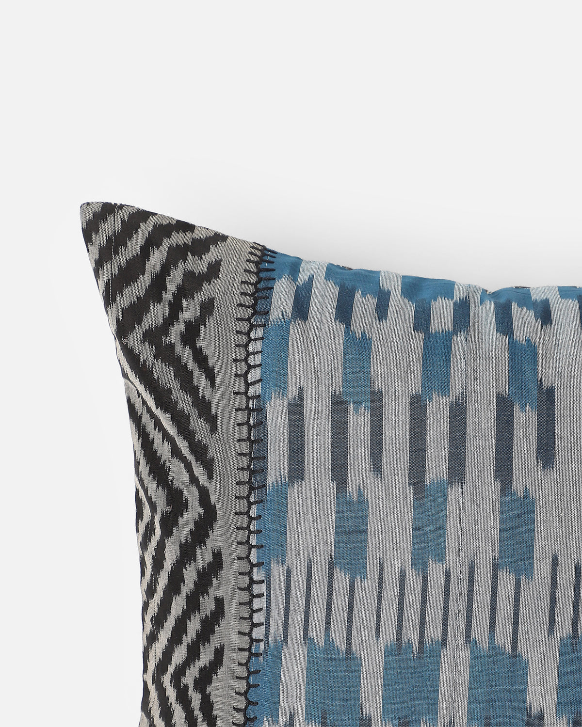 Maaru Pochampally Warp Ikat Cotton Cushion Cover