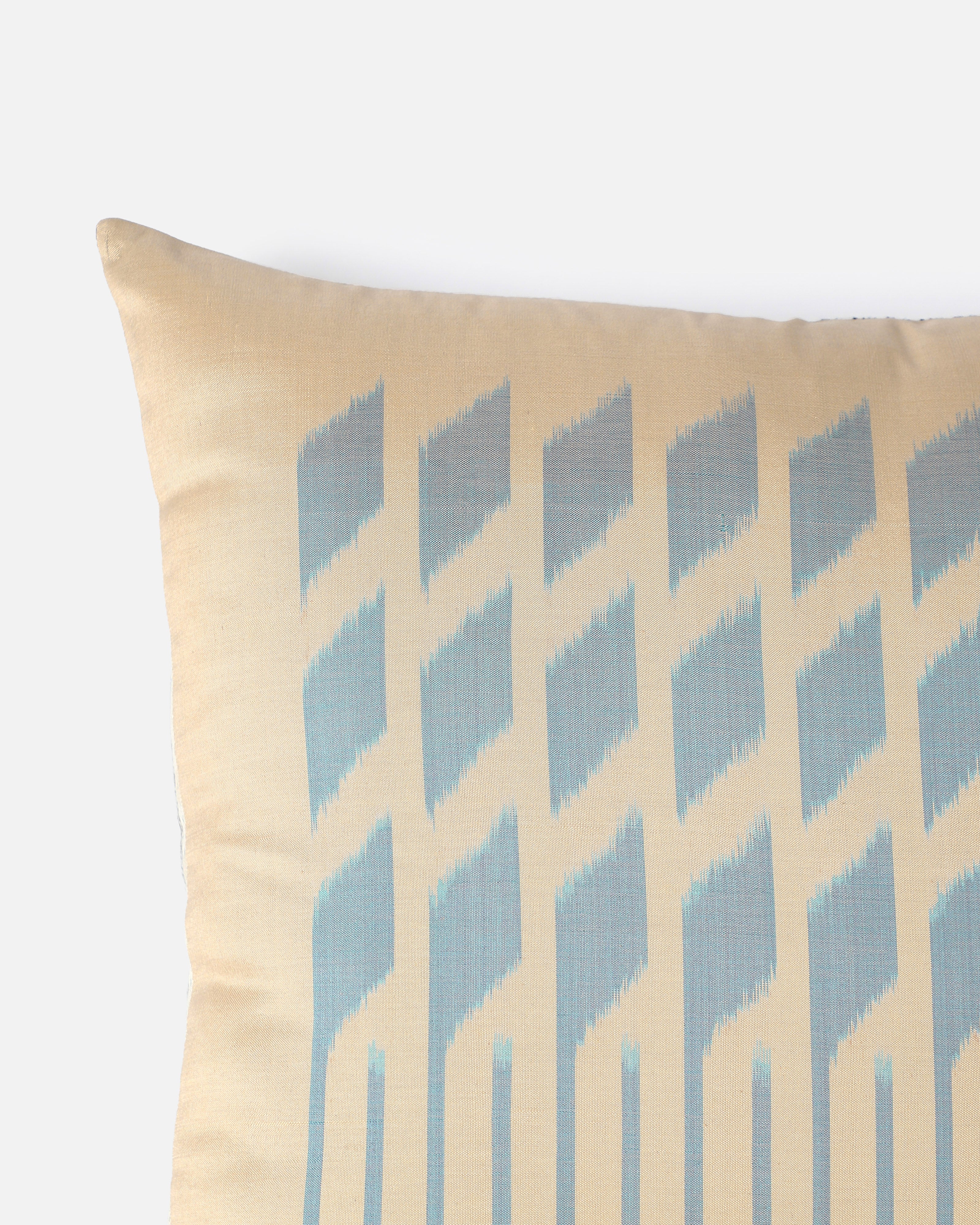 Garesh Pochampally Weft Ikat Cotton Silk Cushion Cover