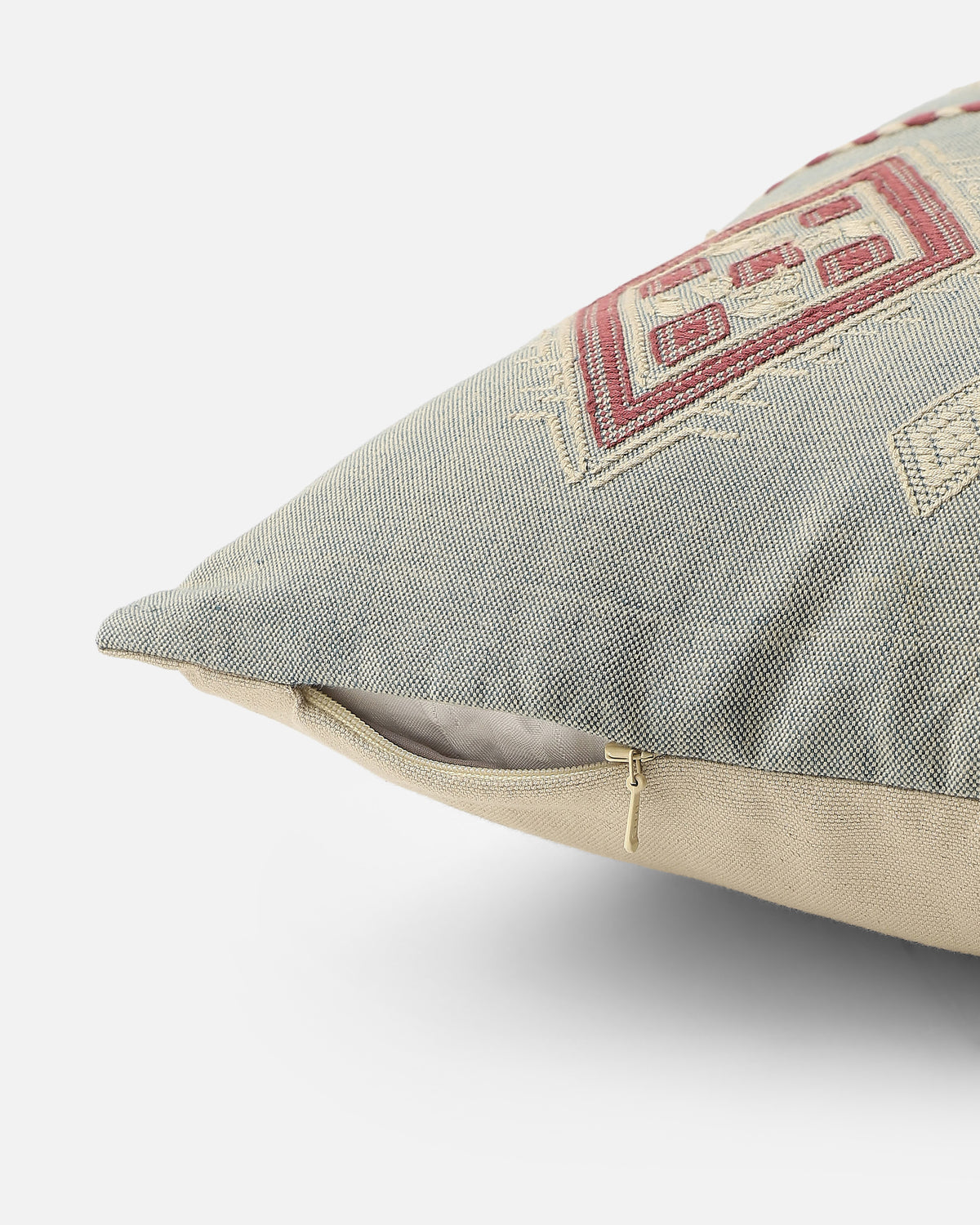 Sandra Bhujodi Extra Weft Cotton Cushion Cover