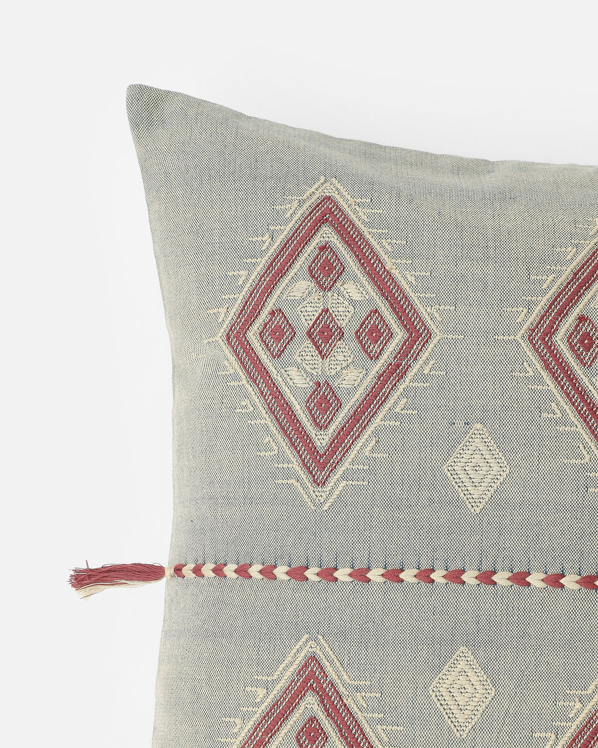 Sandra Bhujodi Extra Weft Cotton Cushion Cover