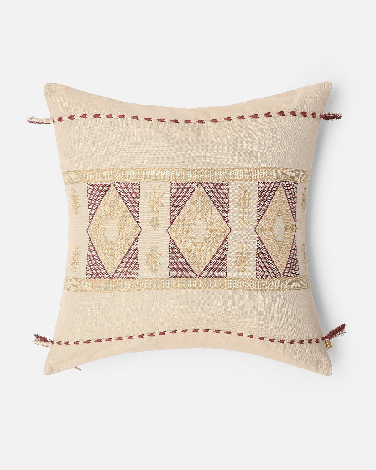 Silvestero Bhujodi Extra Weft Cotton Cushion Cover