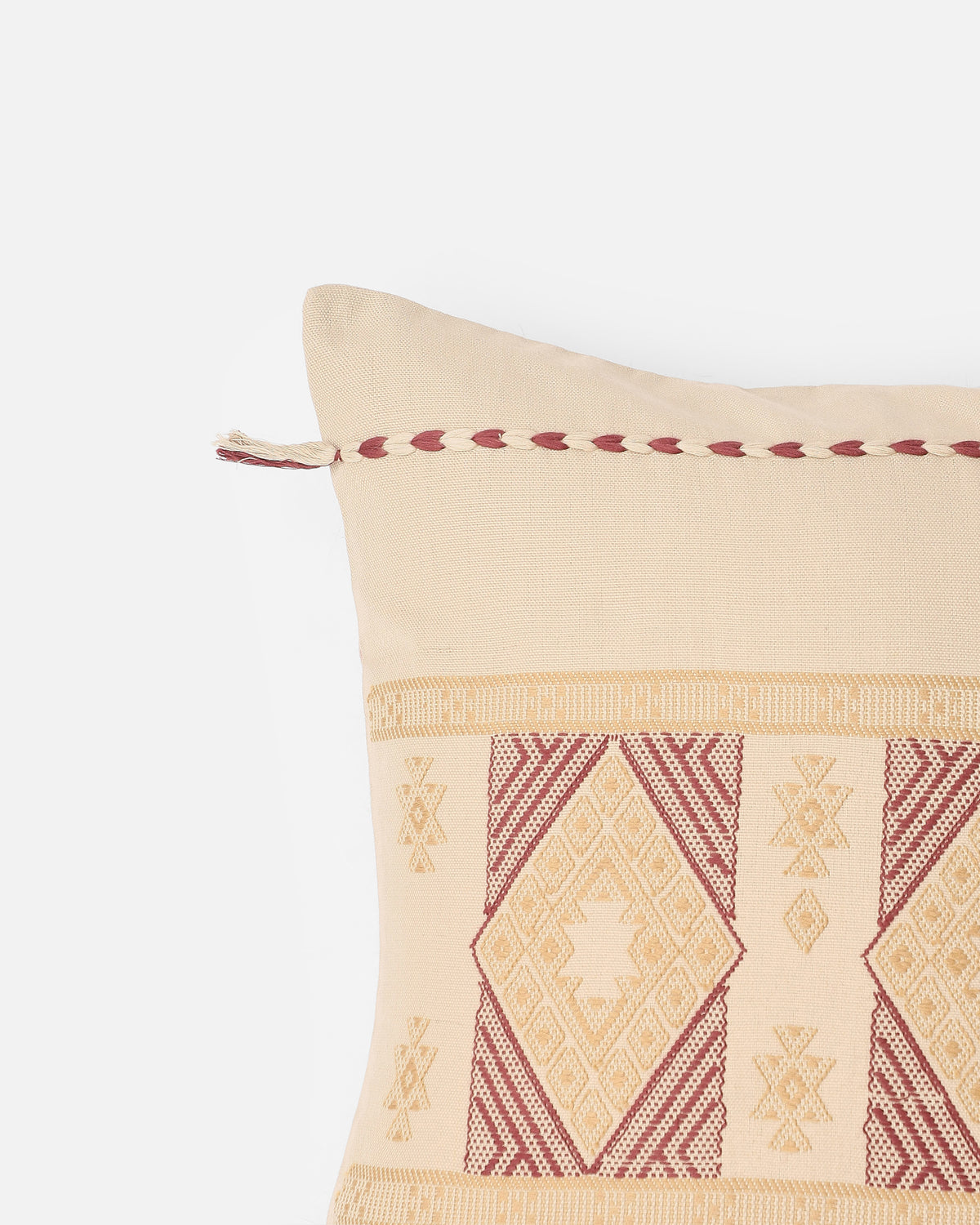 Silvestero Bhujodi Extra Weft Cotton Cushion Cover