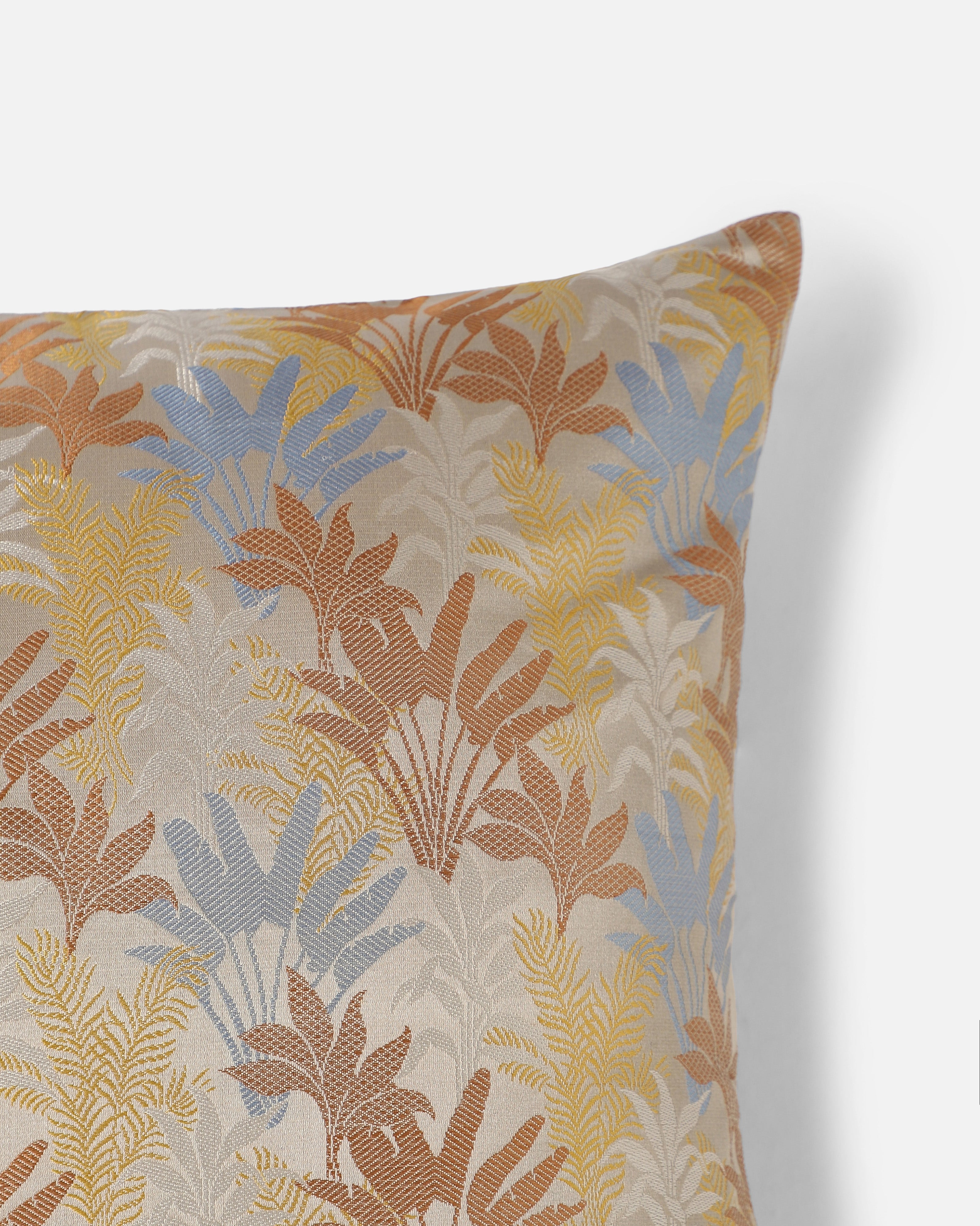 Harita Banarasi Tanchoi Silk Cushion Cover