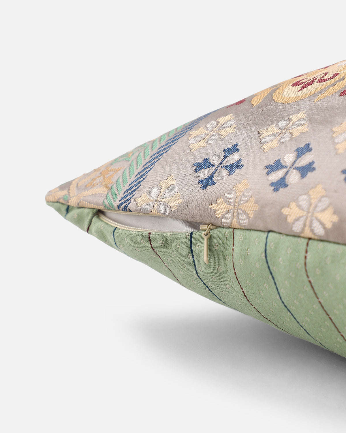 Josey Banarasi Gyasar Silk Viscose Cushion Cover