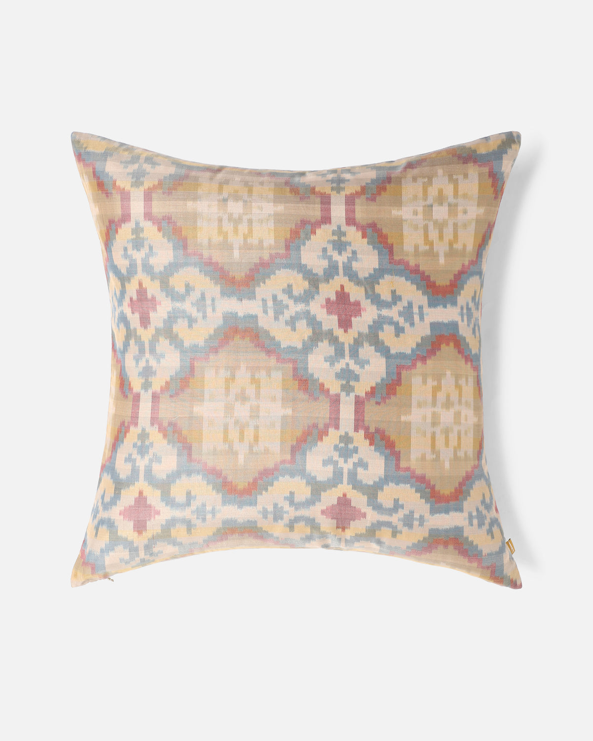 Juan Pochampally Warp Ikat Silk Cotton Cushion Cover