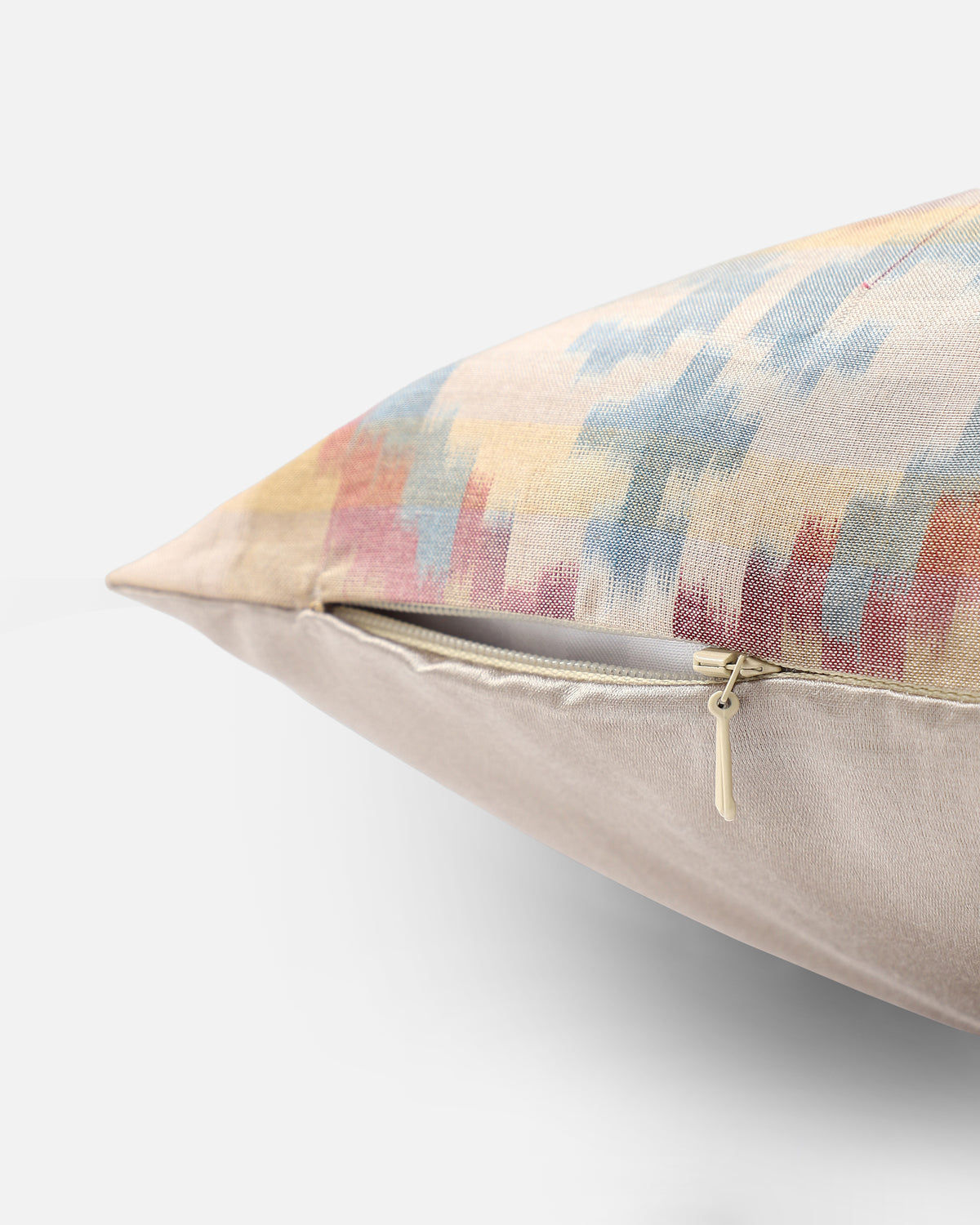 Juan Pochampally Warp Ikat Silk Cotton Cushion Cover