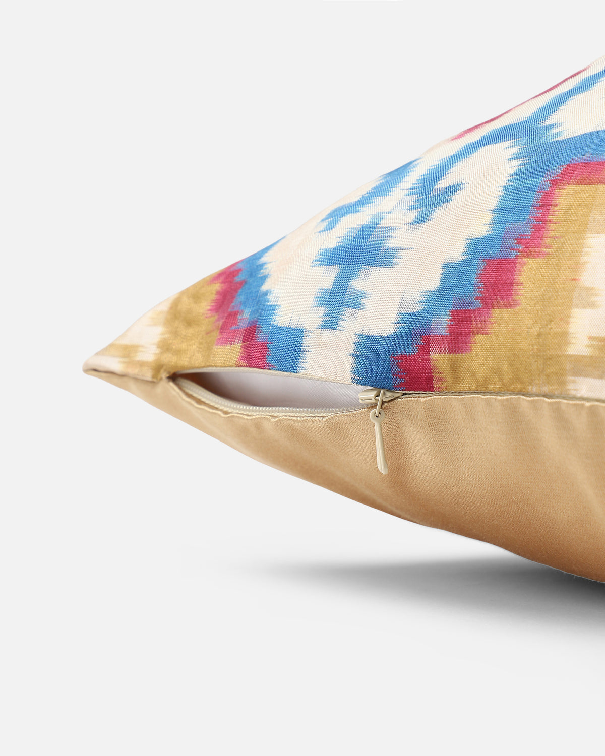 Juan Pochampally Double Ikat Silk Cushion Cover