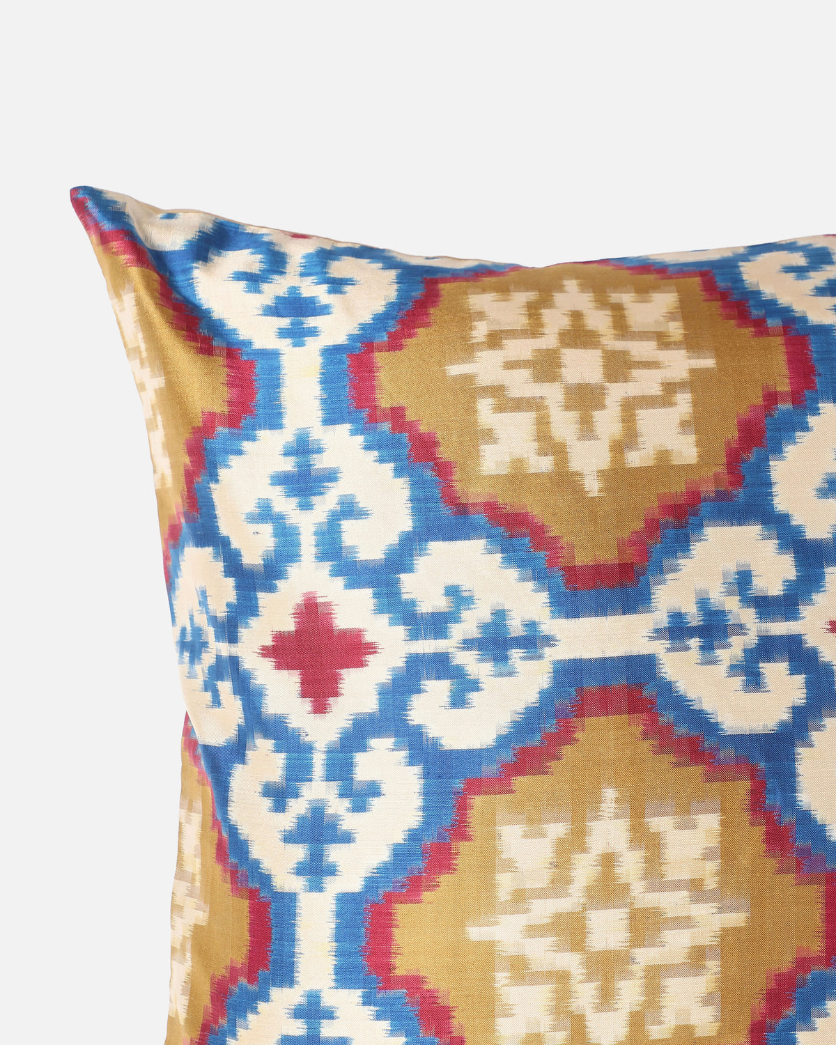 Juan Pochampally Double Ikat Silk Cushion Cover