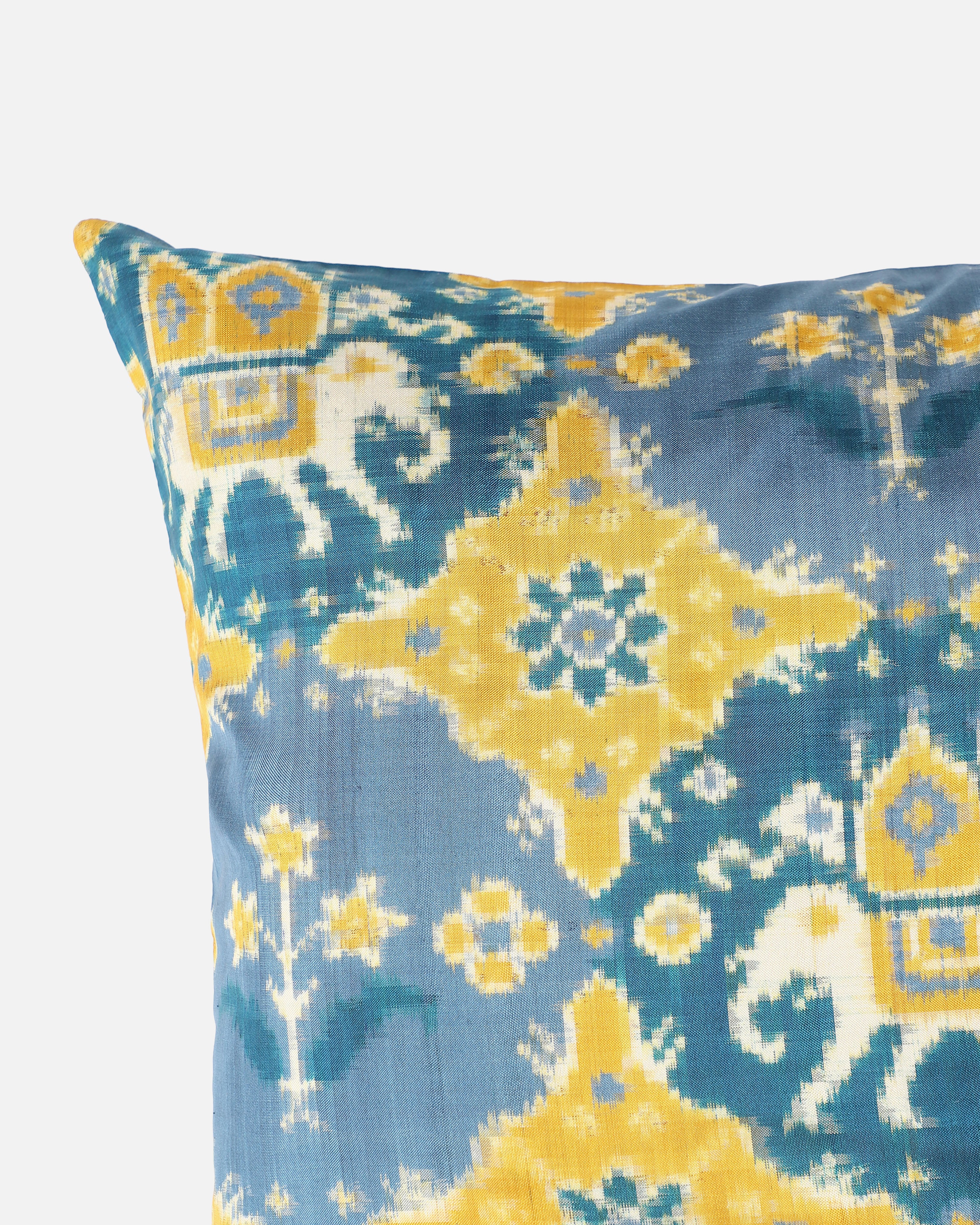 Uma Pochampally Double Ikat Silk Cushion Cover