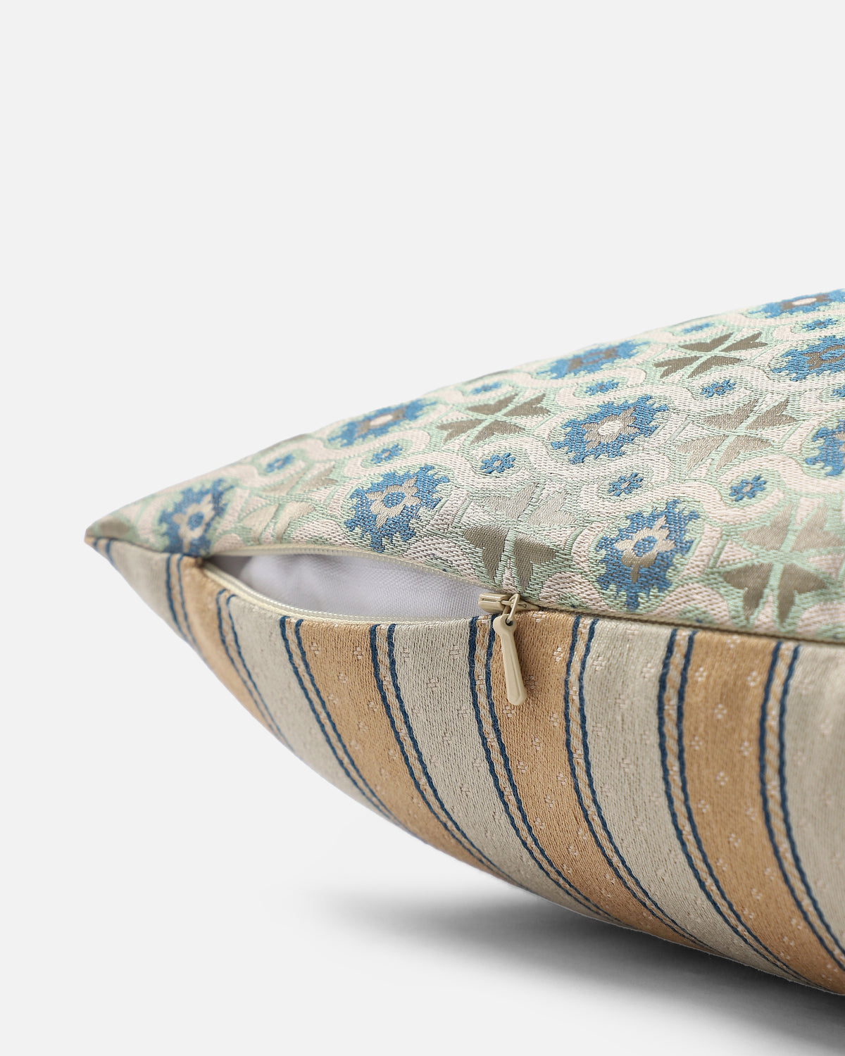 Agustin Banarasi Tanchoi Silk Cushion Cover