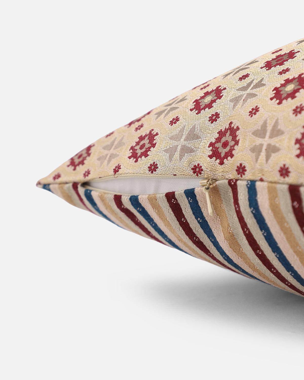 Agustin Banarasi Tanchoi Silk Cushion Cover
