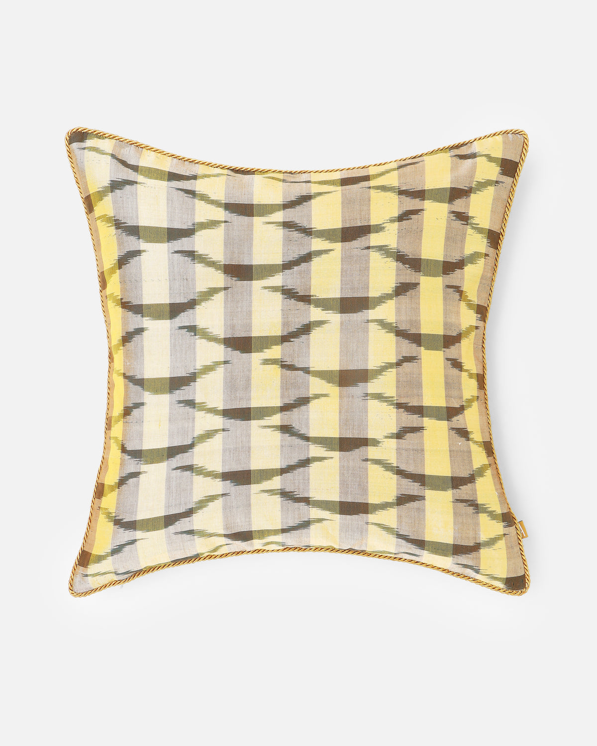 Escala Pochampally Weft Ikat Cotton Silk Cushion Cover