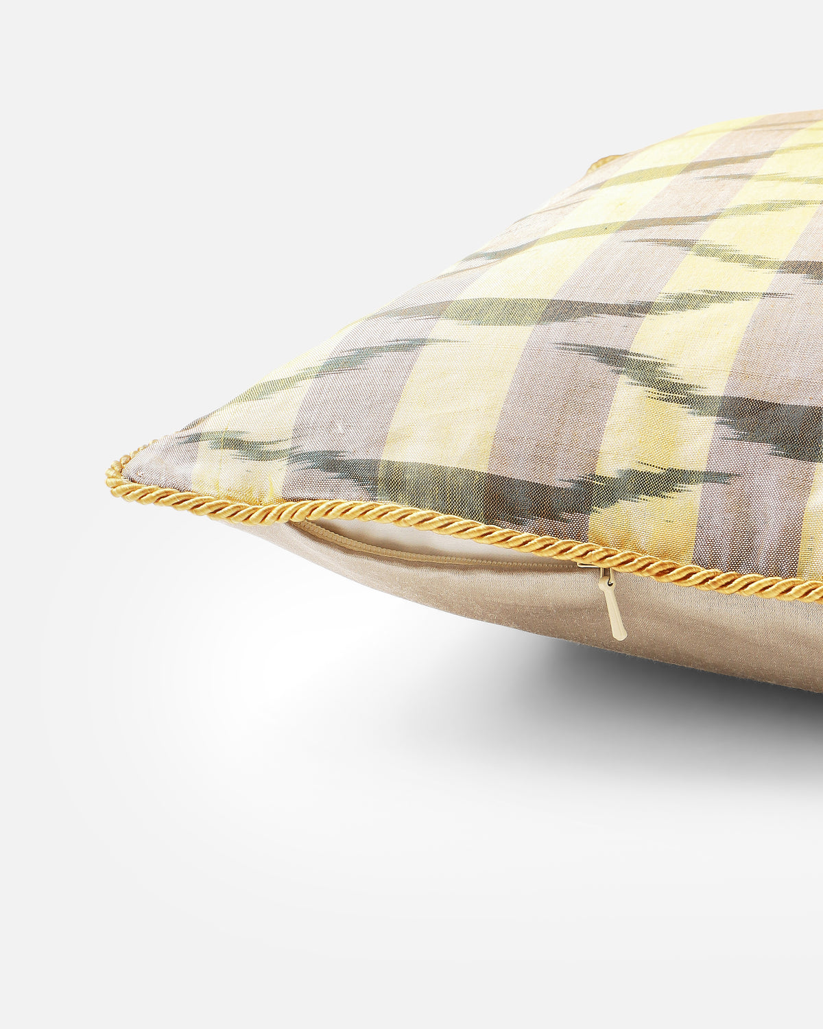 Escala Pochampally Weft Ikat Cotton Silk Cushion Cover
