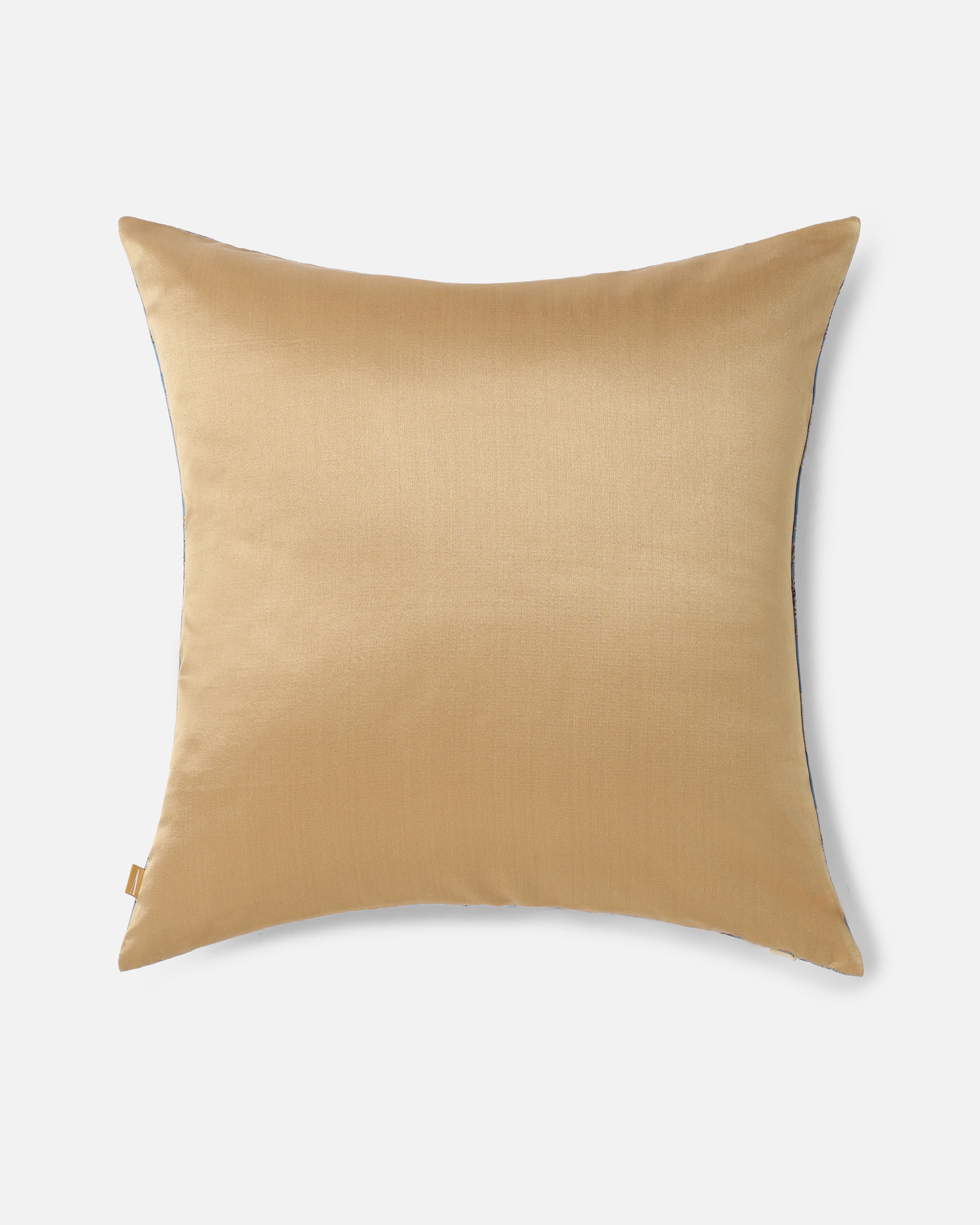 Kaanan Banarasi Satin Brocade Silk Viscose Cushion Cover