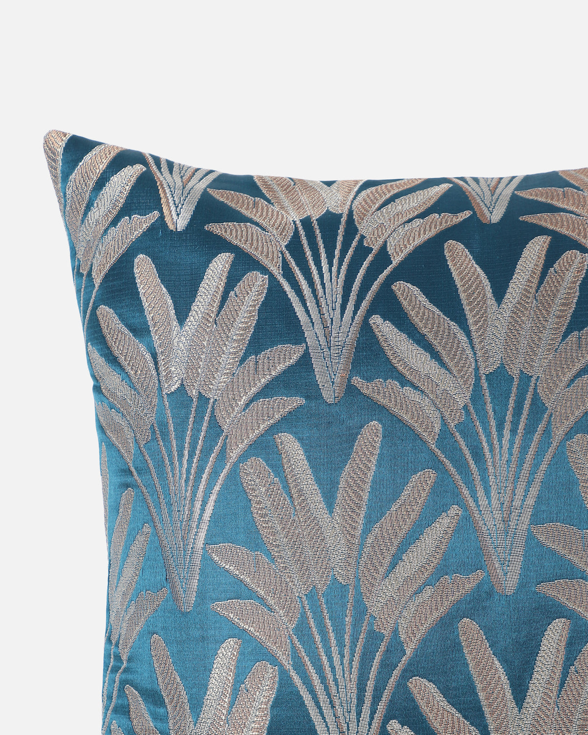 Asoka Banarasi Satin Brocade Silk Viscose Cushion Cover