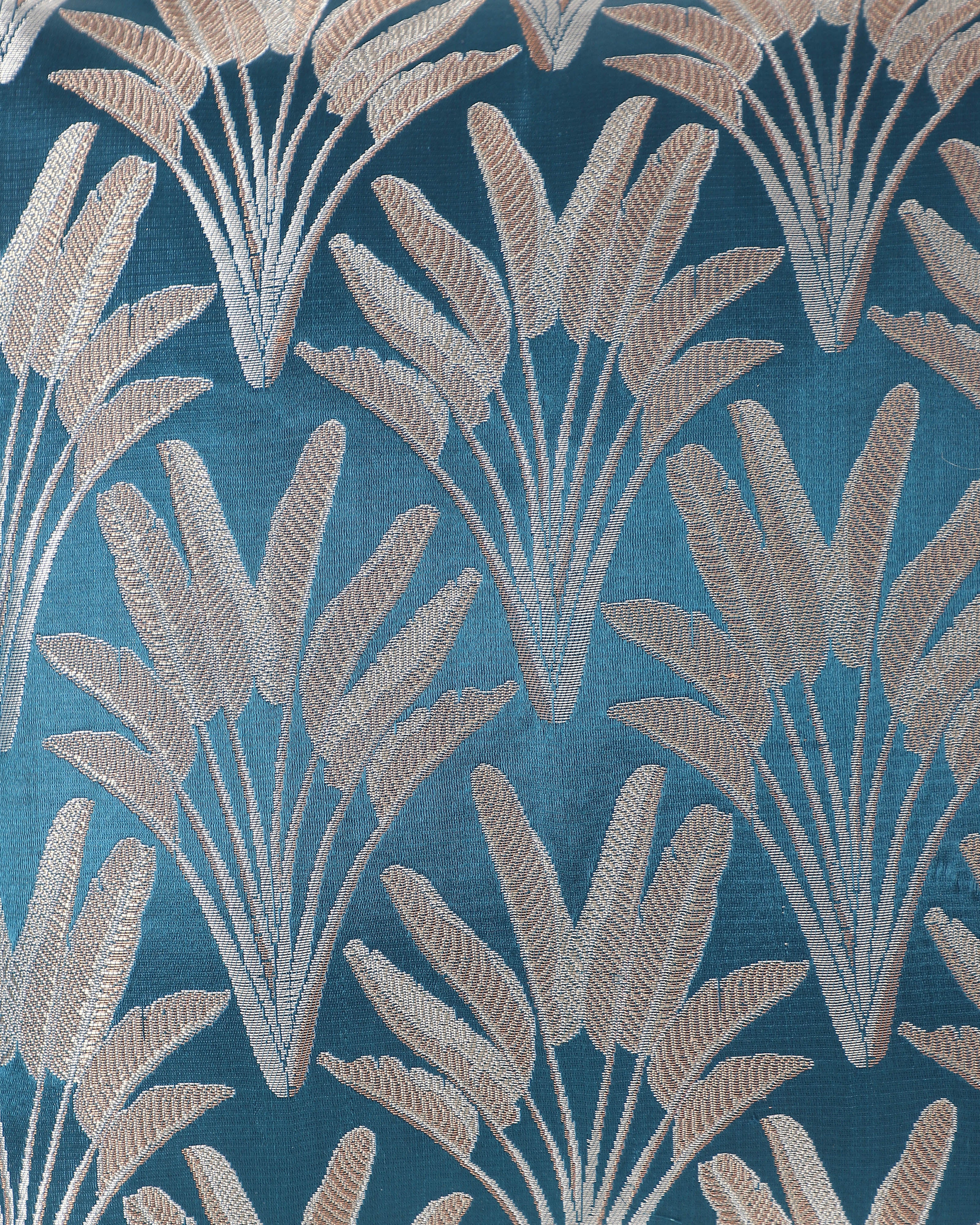 Asoka Banarasi Satin Brocade Silk Viscose Cushion Cover