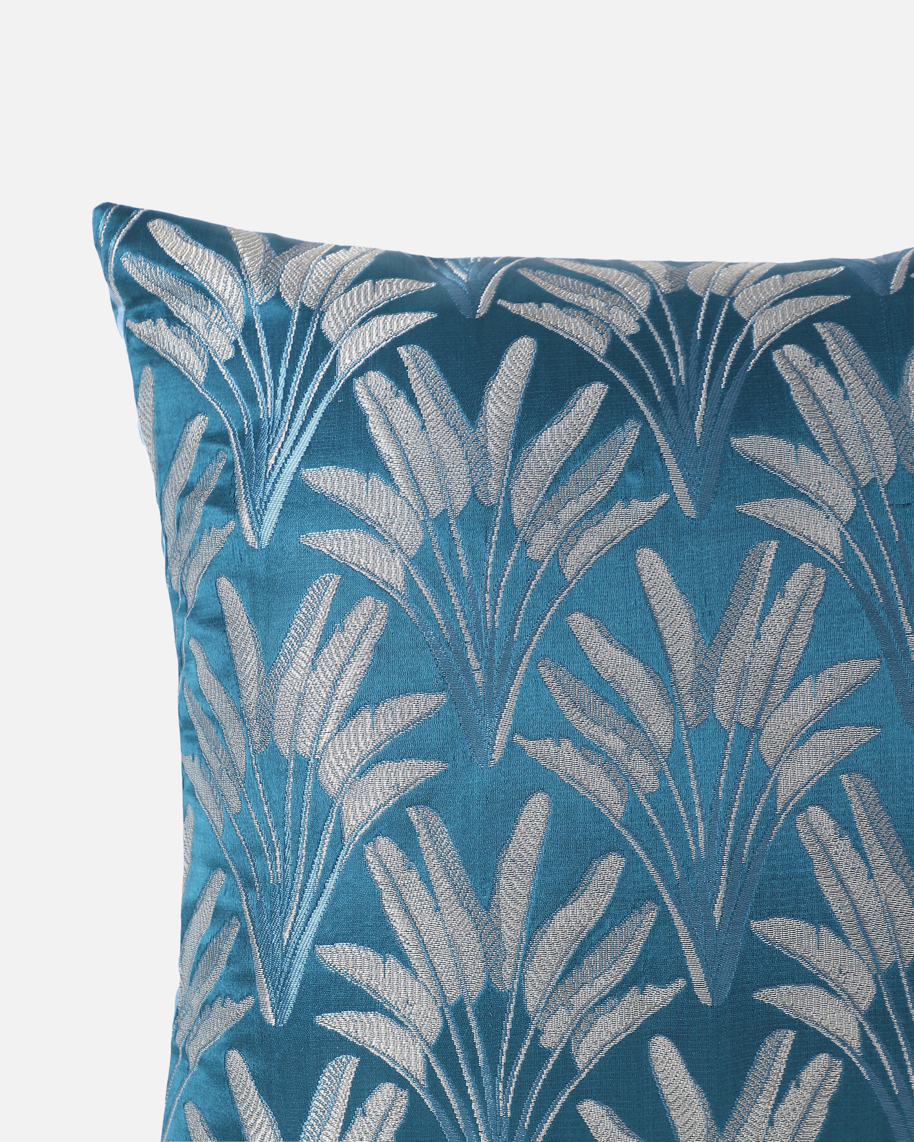Asoka Banarasi Satin Brocade Silk Viscose Cushion Cover