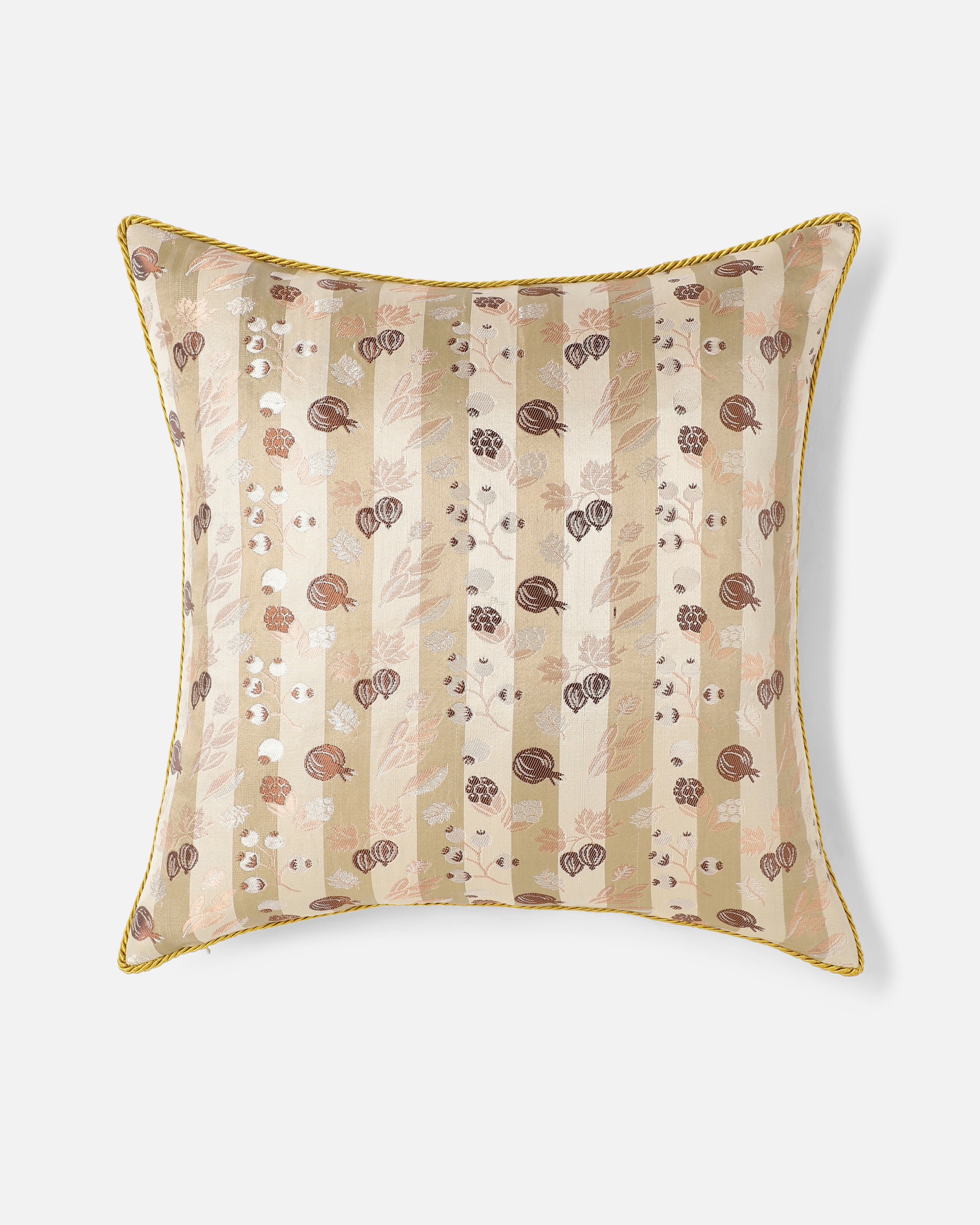 Baie Banarasi Satin Brocade Silk Viscose Cushion Cover