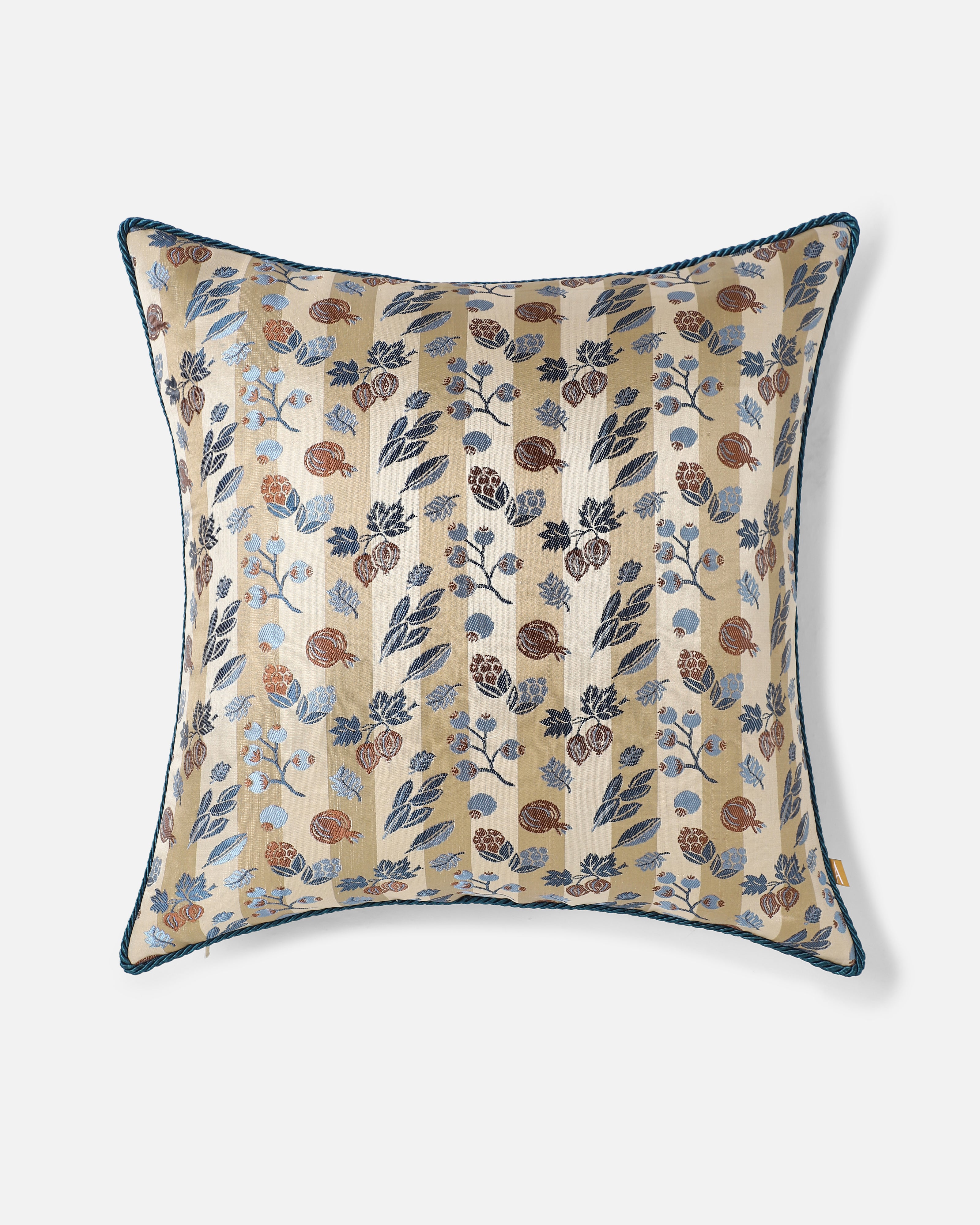 Baie Banarasi Satin Brocade Silk Viscose Cushion Cover