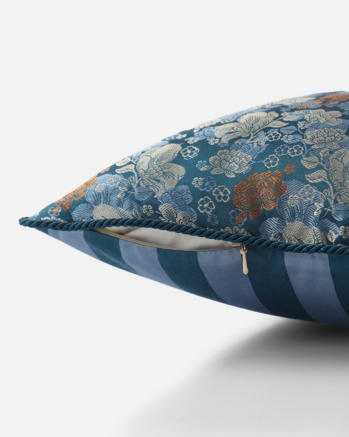 Guenon Banarasi Tanchoi Silk Cushion Cover