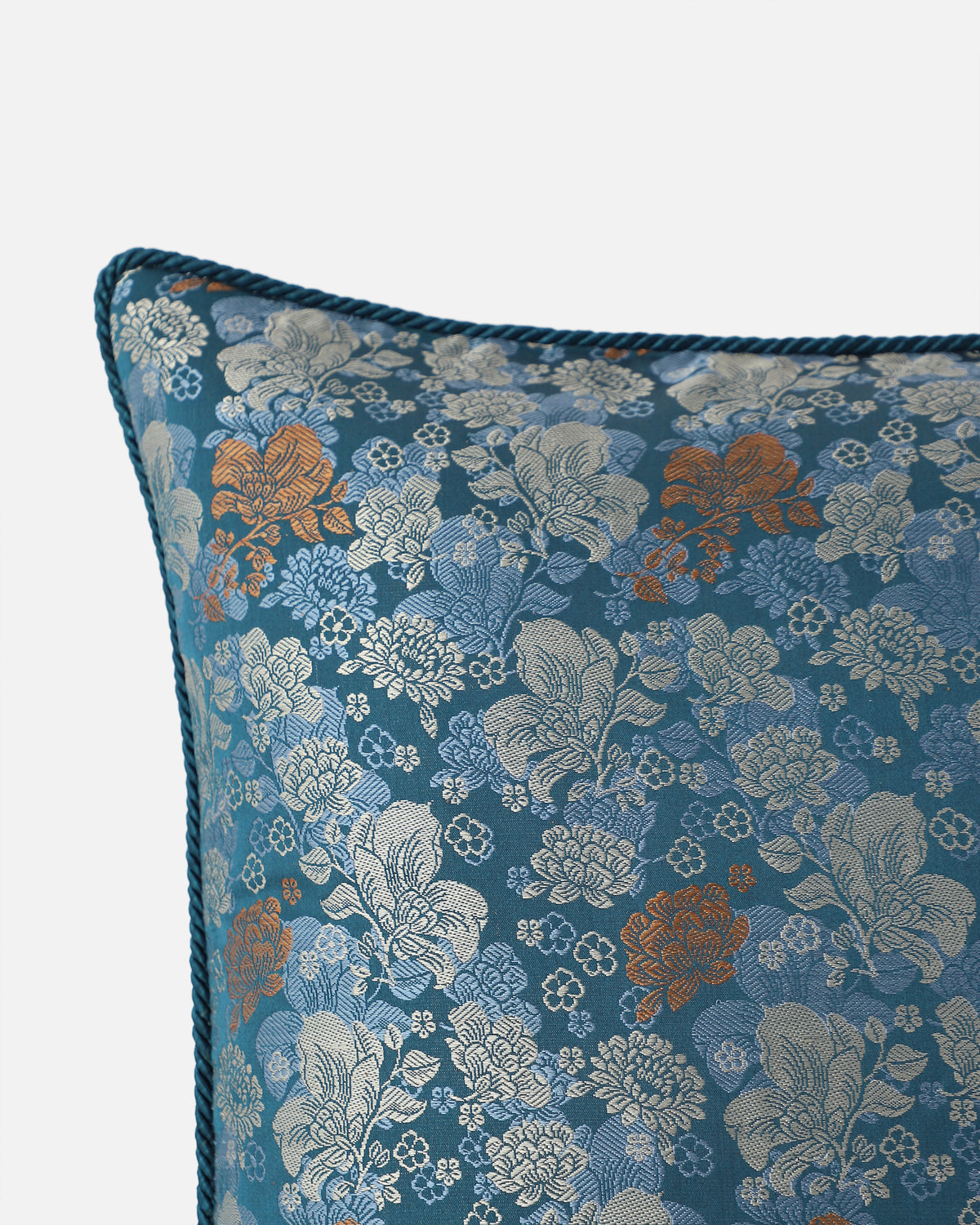 Guenon Banarasi Tanchoi Silk Cushion Cover