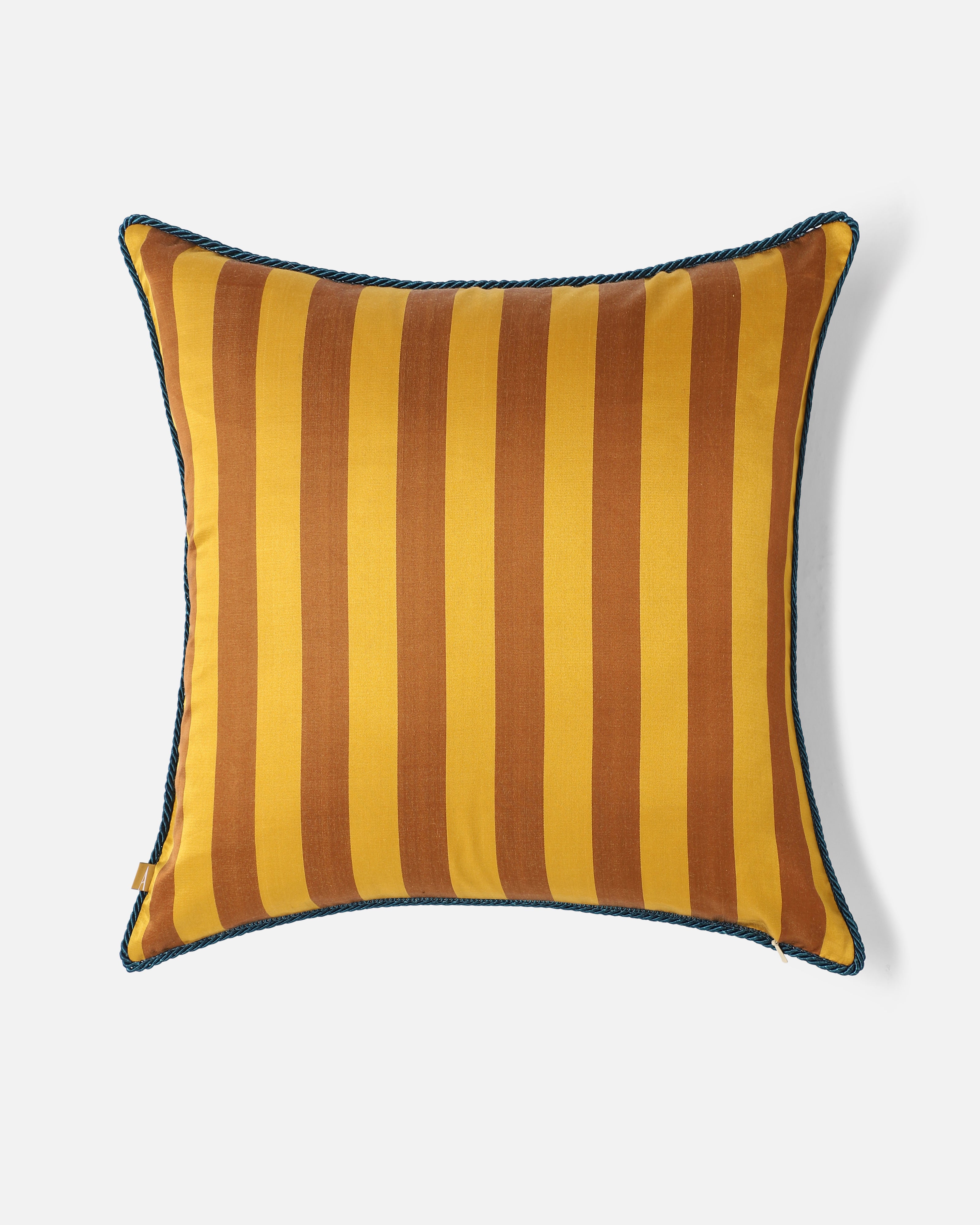 Leafy Banarasi Tanchoi Silk Cushion Cover