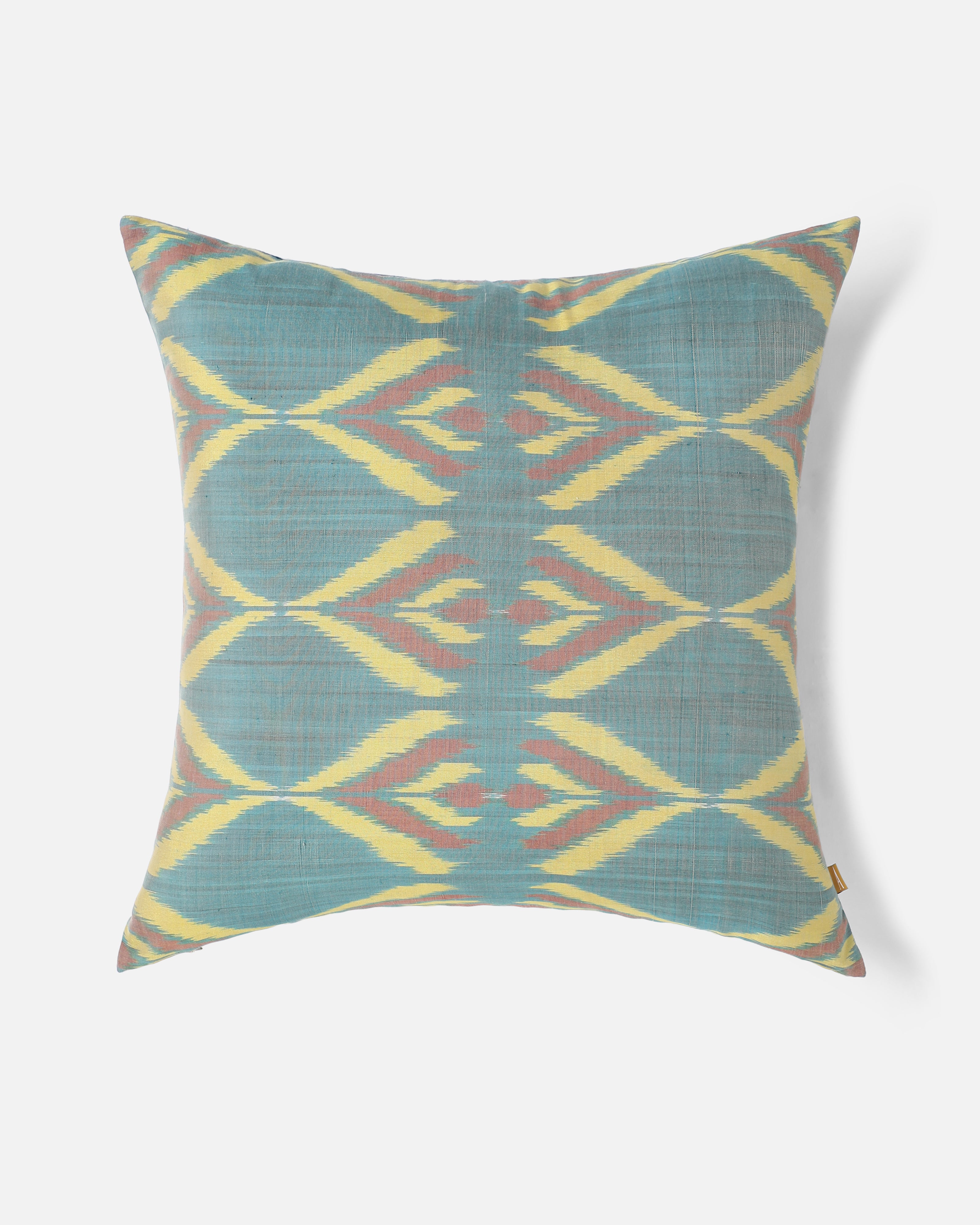 Pallava Pochampally Weft Ikat Cotton Silk Cushion Cover