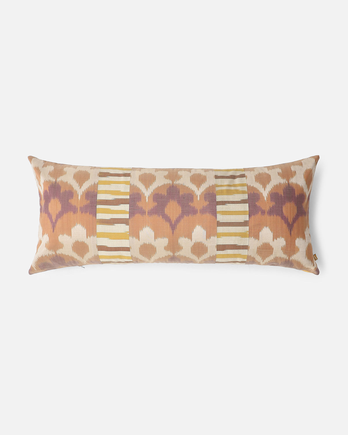 Floraison Pochampally Weft Ikat Cotton Silk Cushion Cover