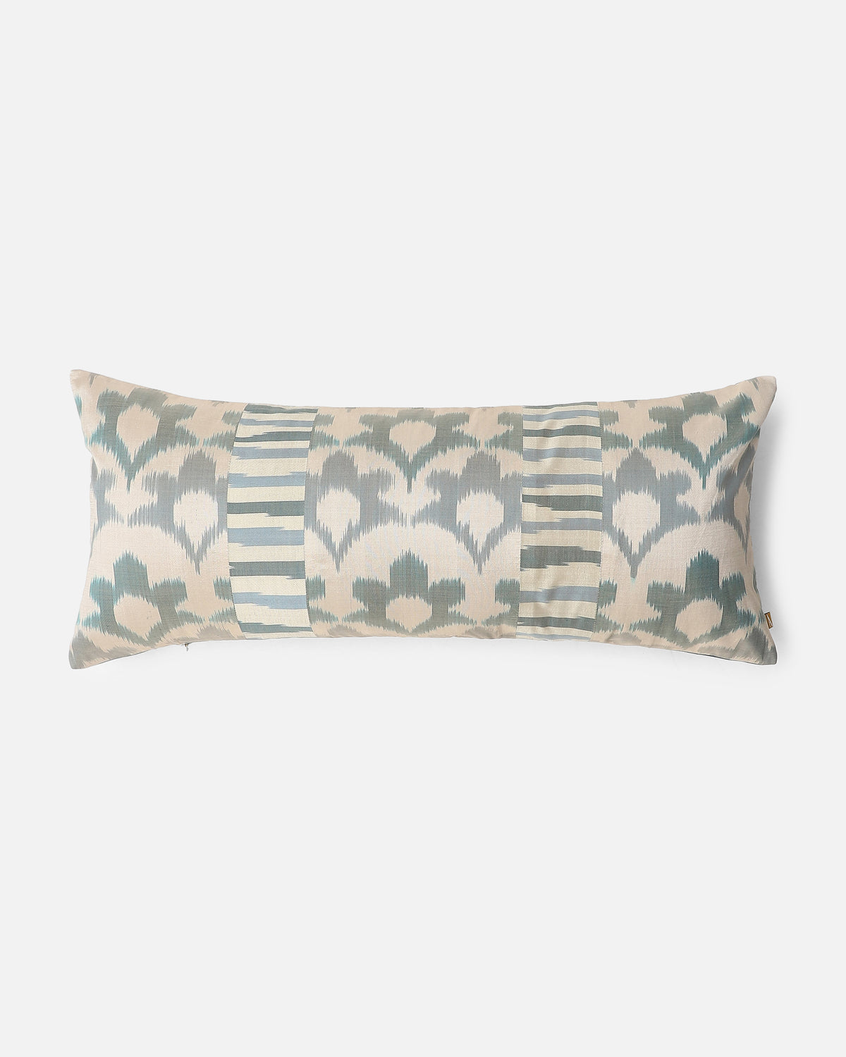 Floraison Pochampally Weft Ikat Cotton Silk Cushion Cover