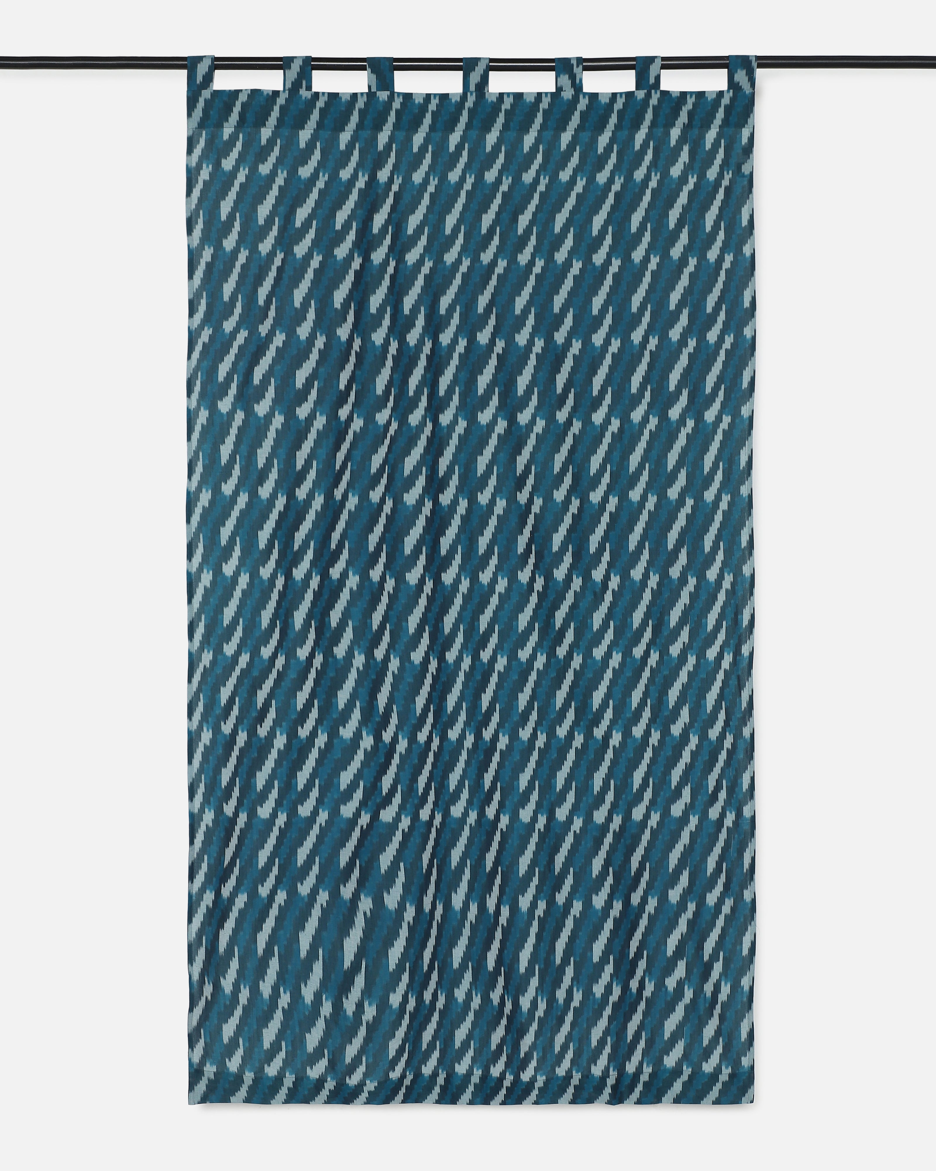Amro Pochampally Warp Ikat Cotton Curtain