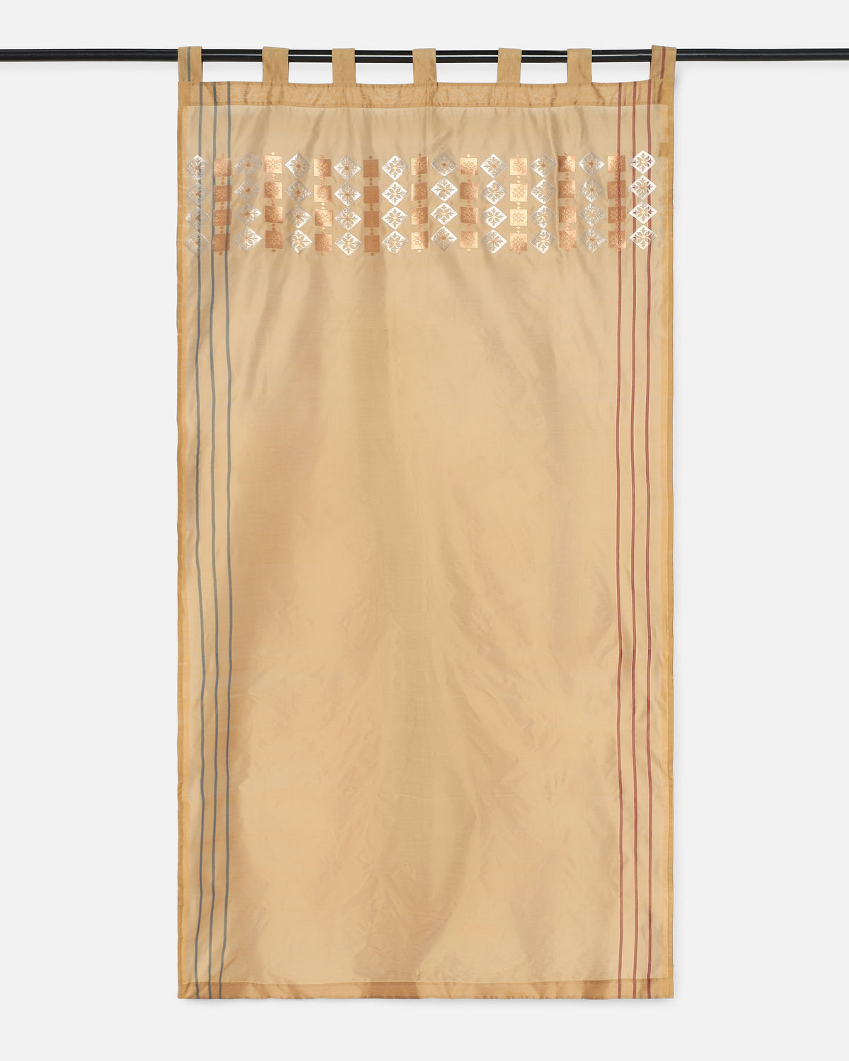 Ines Banarasi Cutwork Silk Cotton Curtain