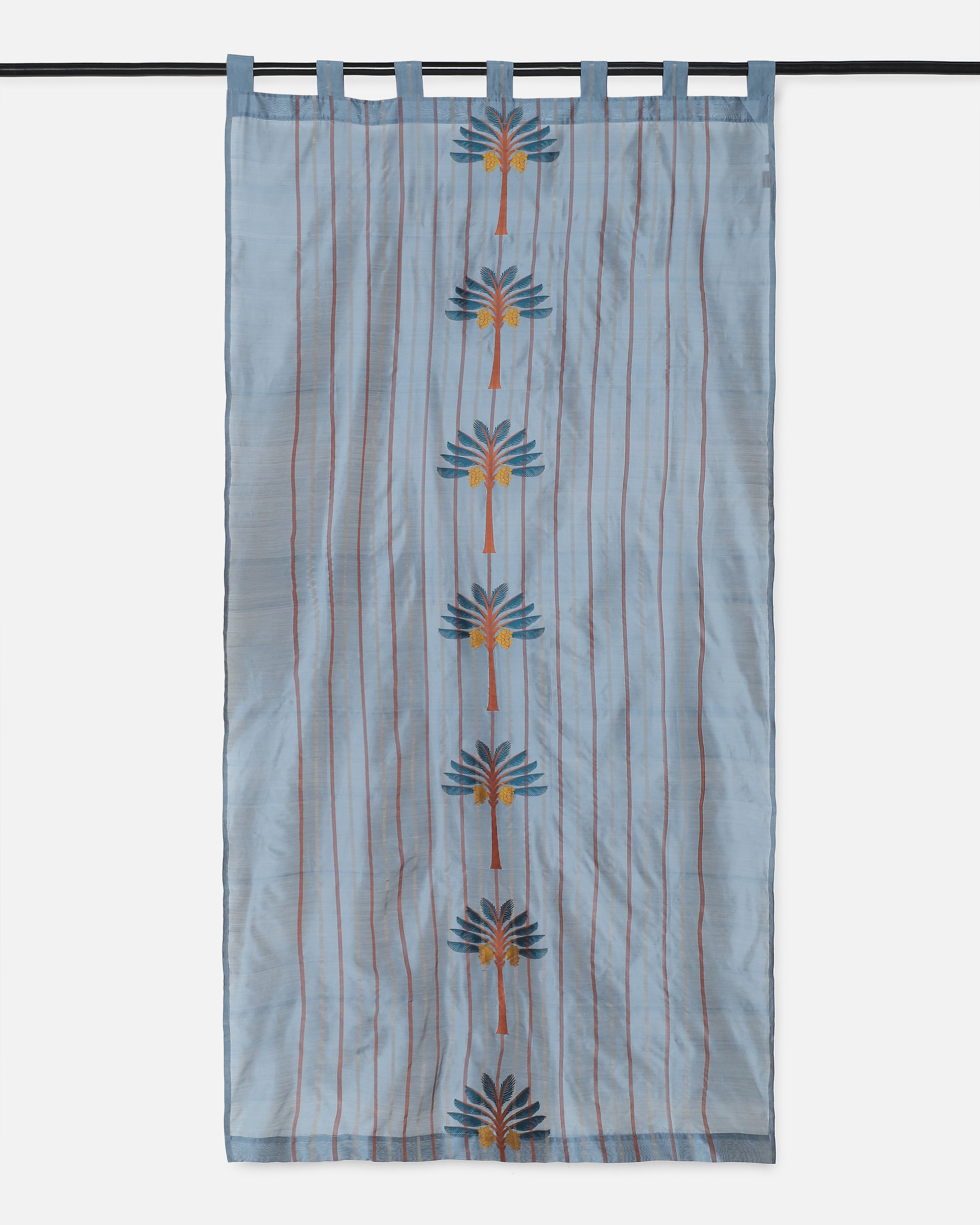 Palm Banarasi Powdi Silk Cotton Curtain
