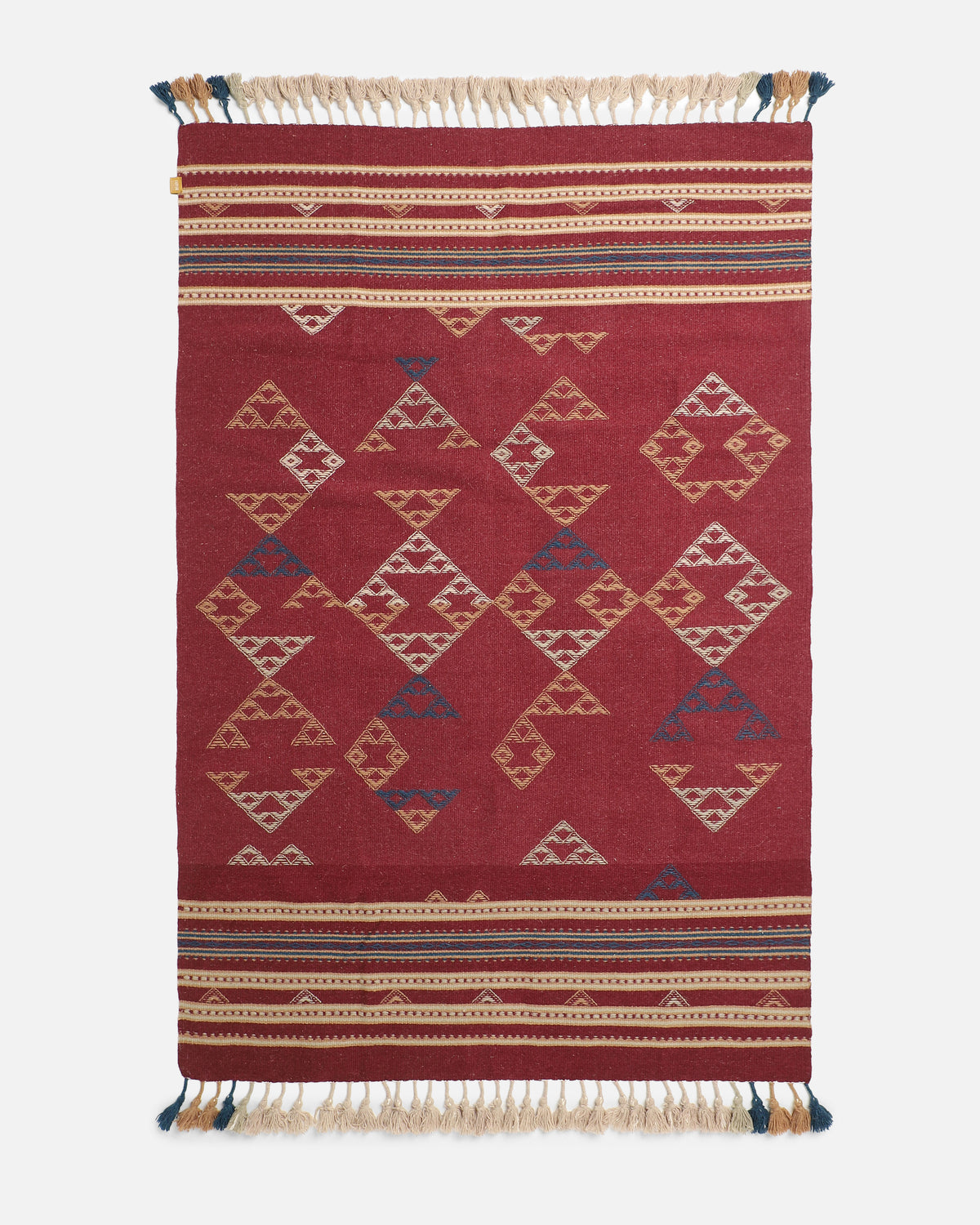 Paulaa Bhujodi Extra Weft Cotton Wool Rug