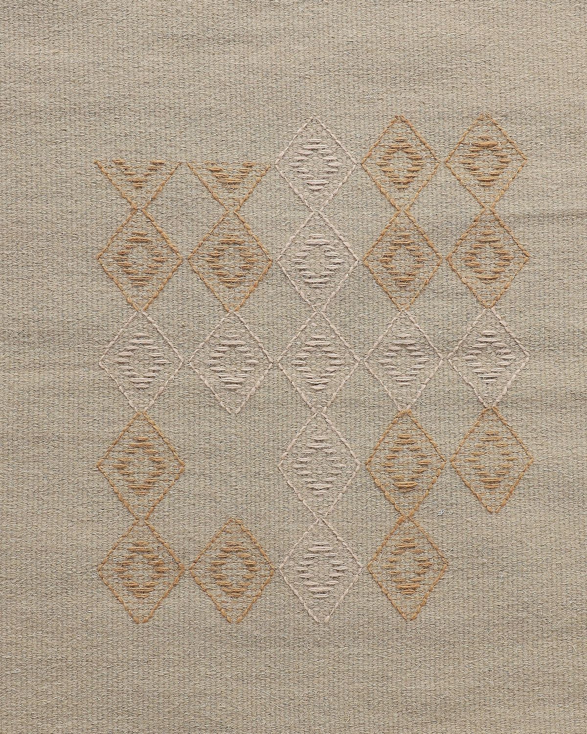Madrid Bhujodi Extra Weft Cotton Wool Rug