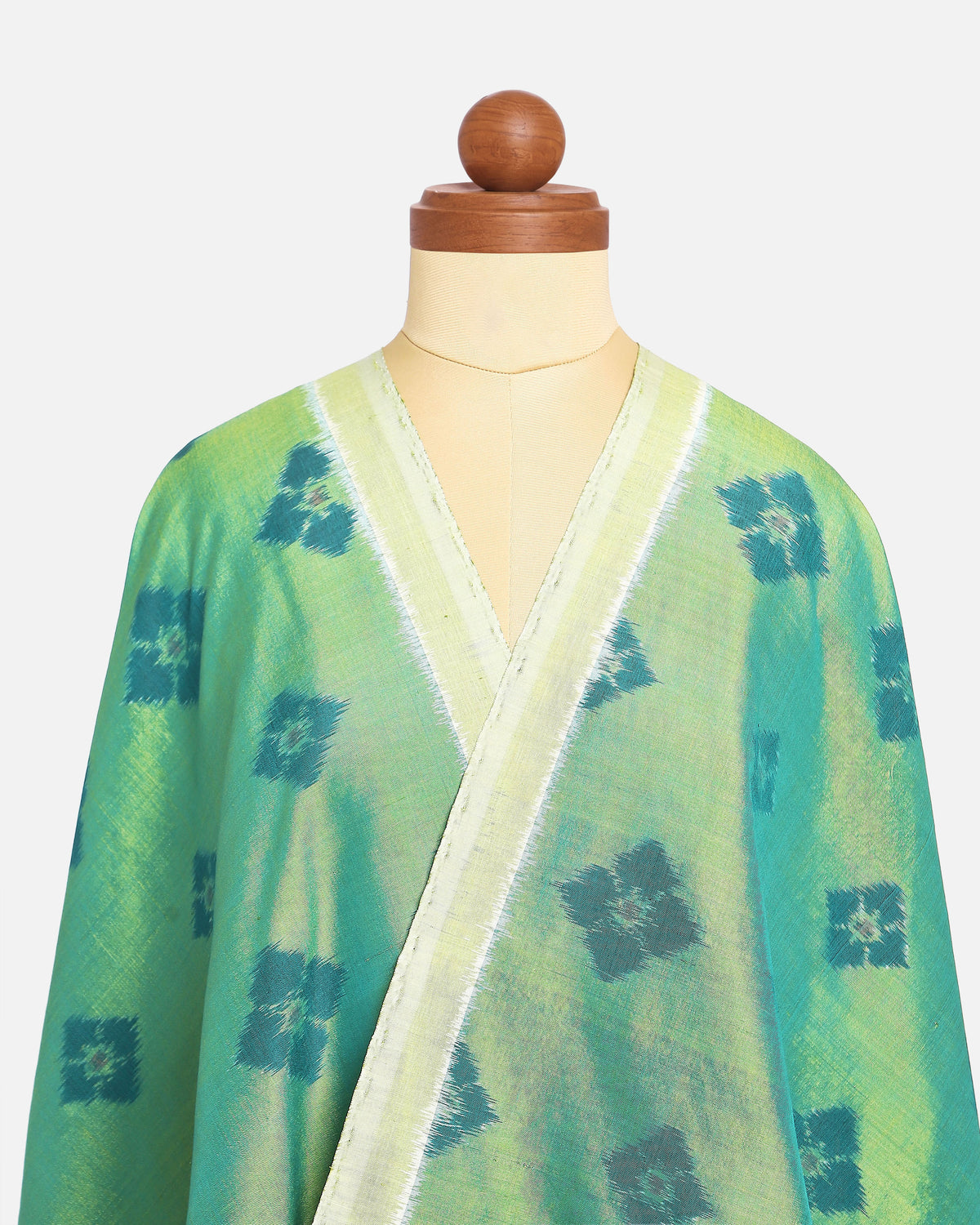 Feema Pochampally Weft Ikat Cotton Silk Suit Fabric