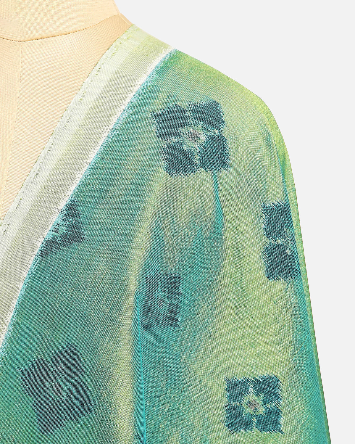 Feema Pochampally Weft Ikat Cotton Silk Suit Fabric
