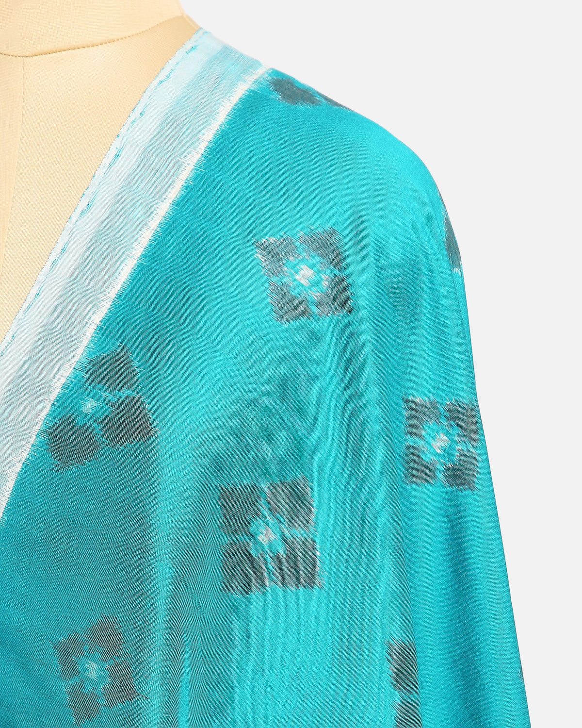 Feema Pochampally Weft Ikat Cotton Silk Suit Fabric