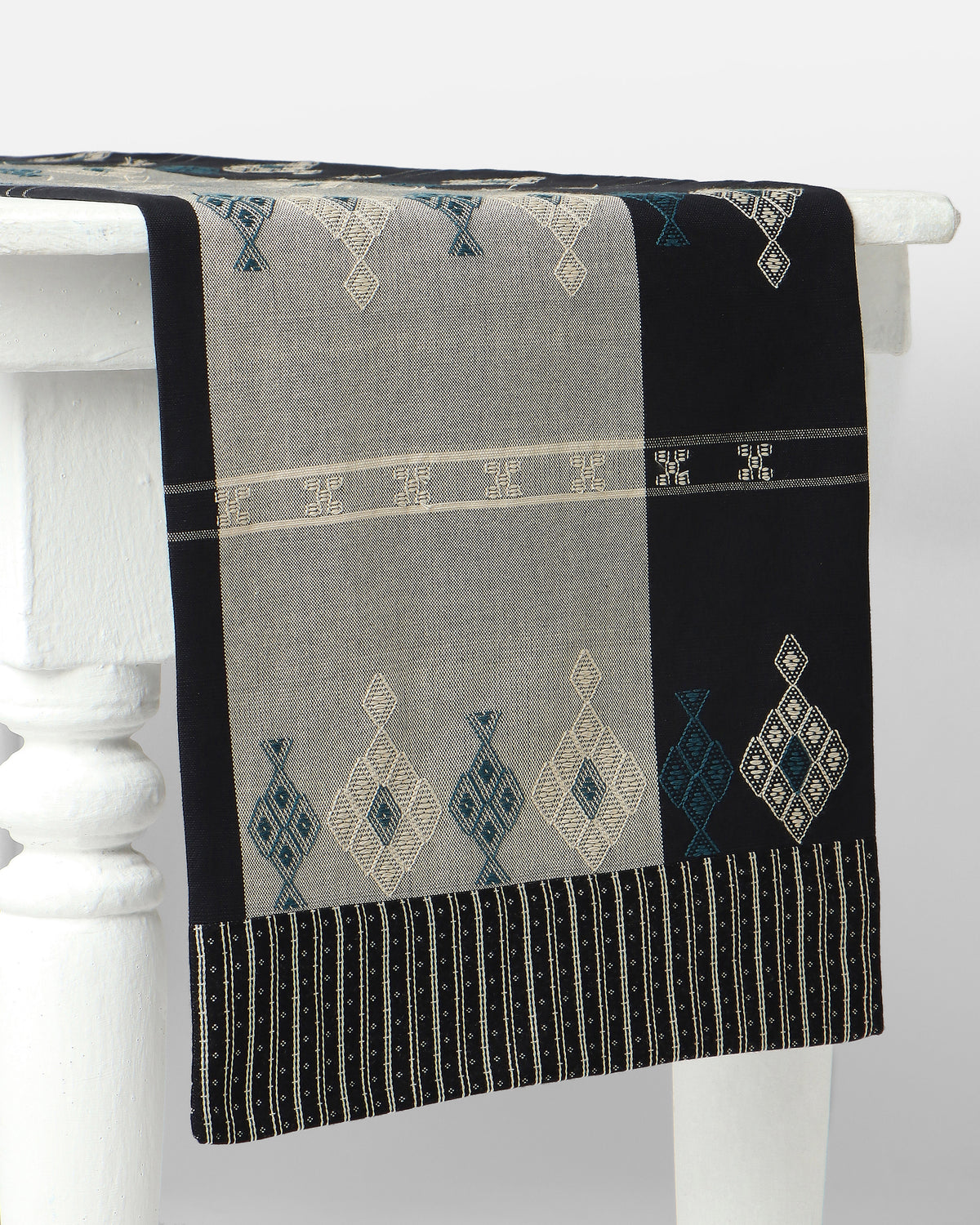 Muhim Bhujodi Extra Weft Cotton Table Runner