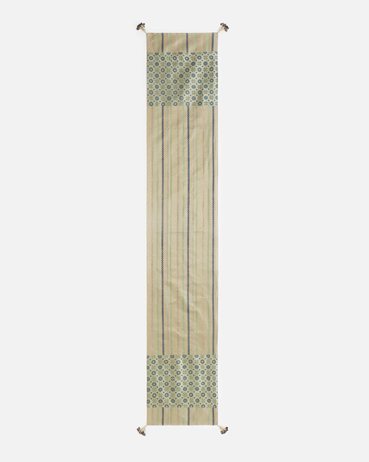 Auron Banarasi Tanchoi Silk Table Runner