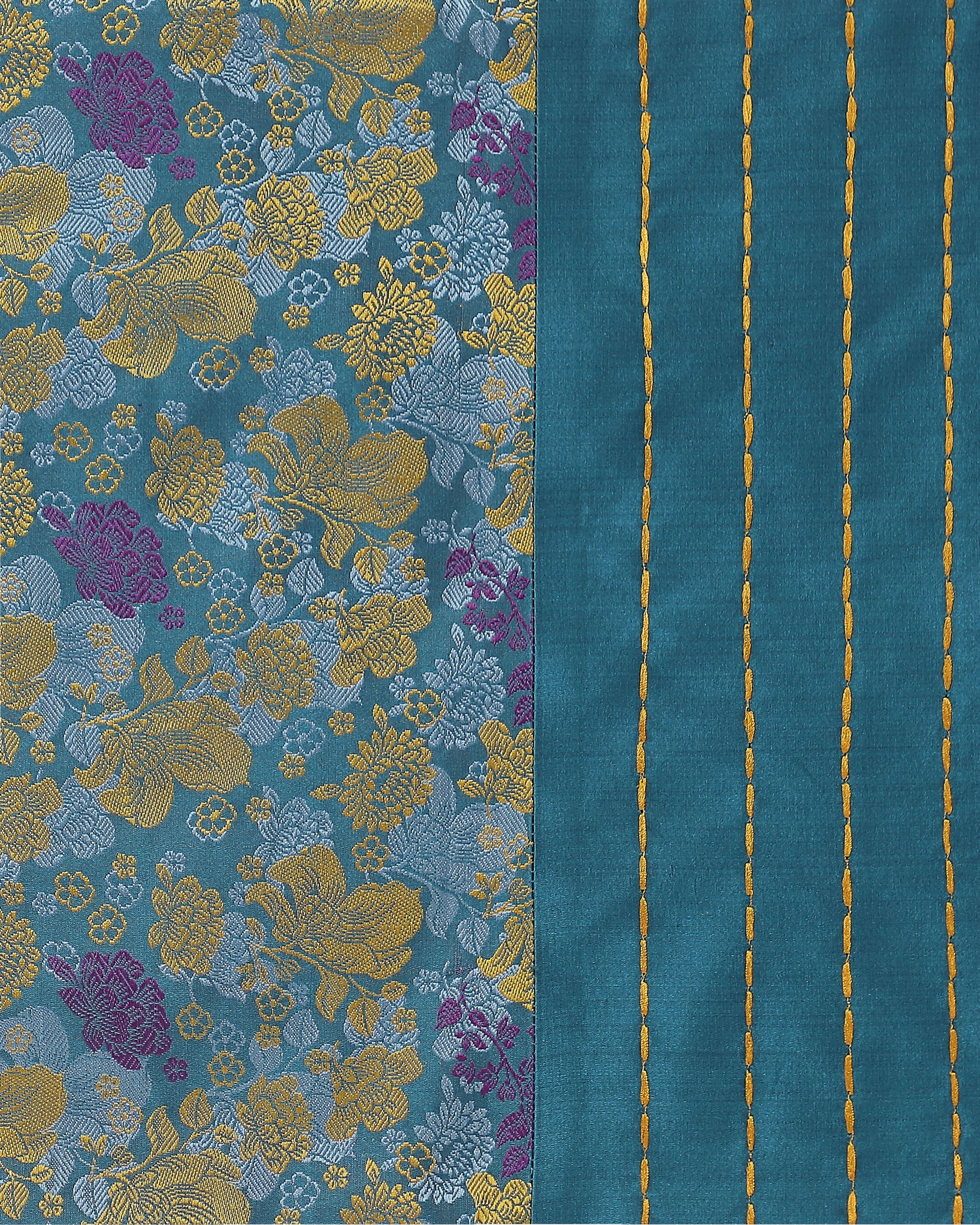 Geon Banarasi Tanchoi Silk Table Runner