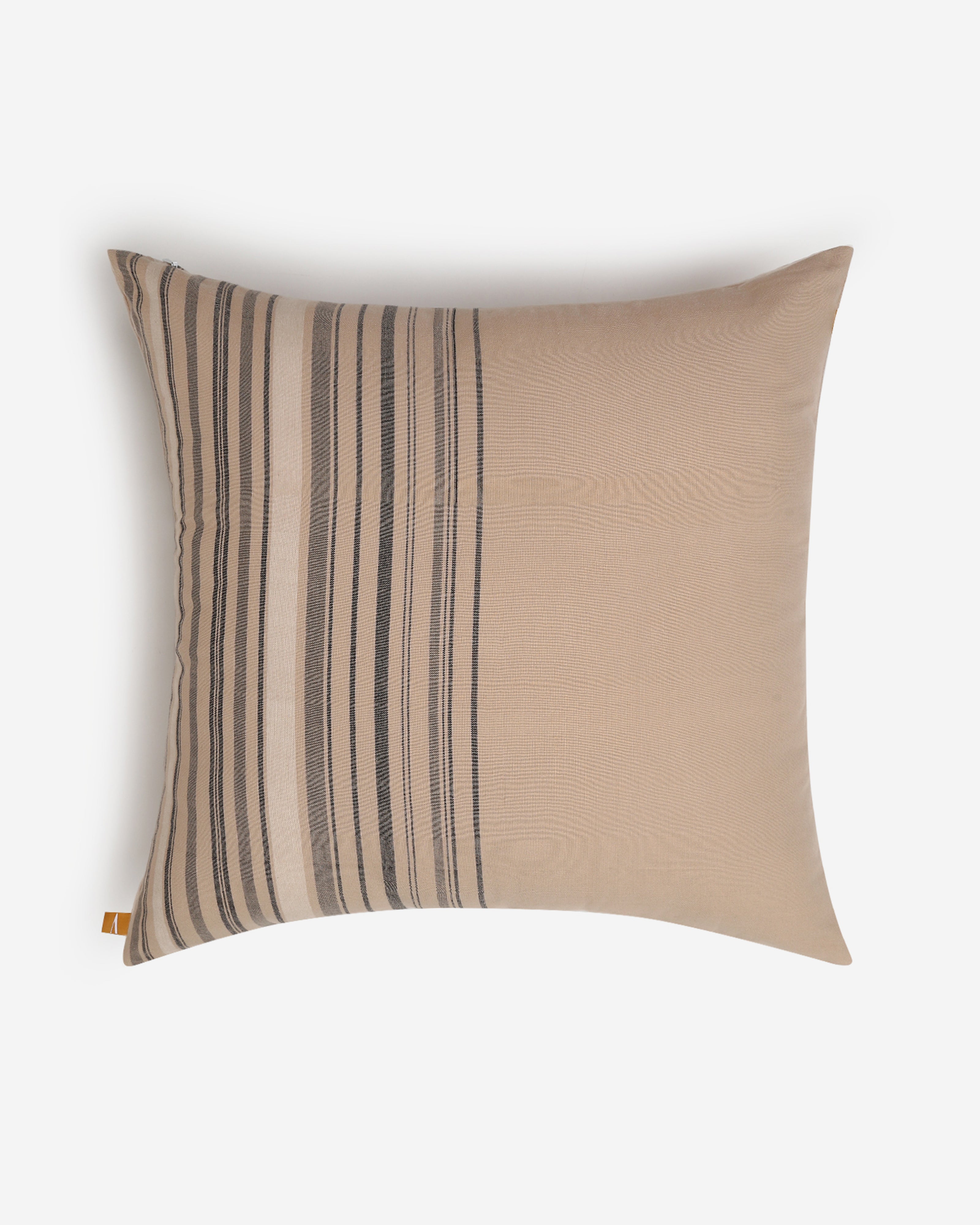 Camel Extra Weft Cotton Cushion Cover