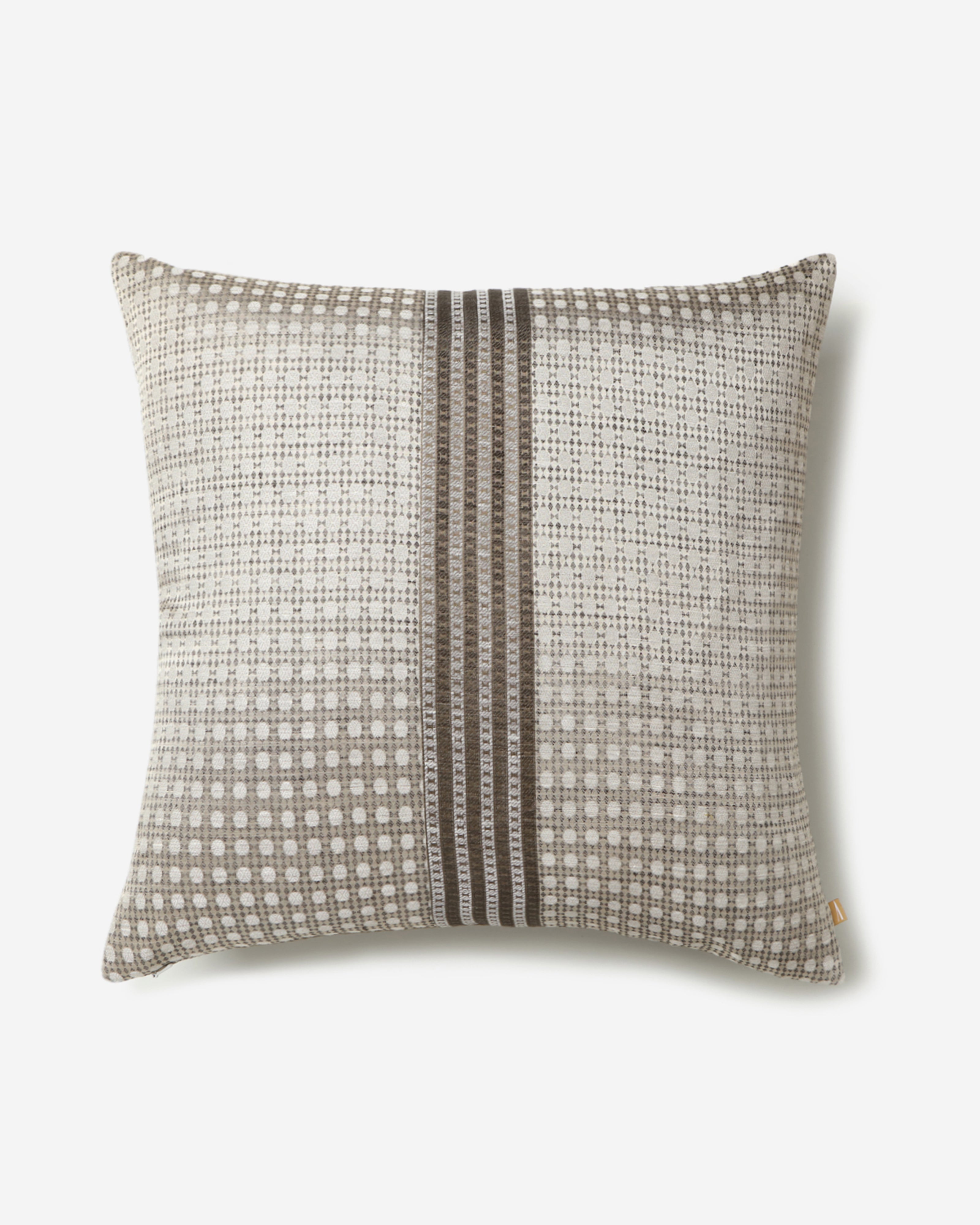 Chettinad Tanchoi Silk Linen Cushion Cover