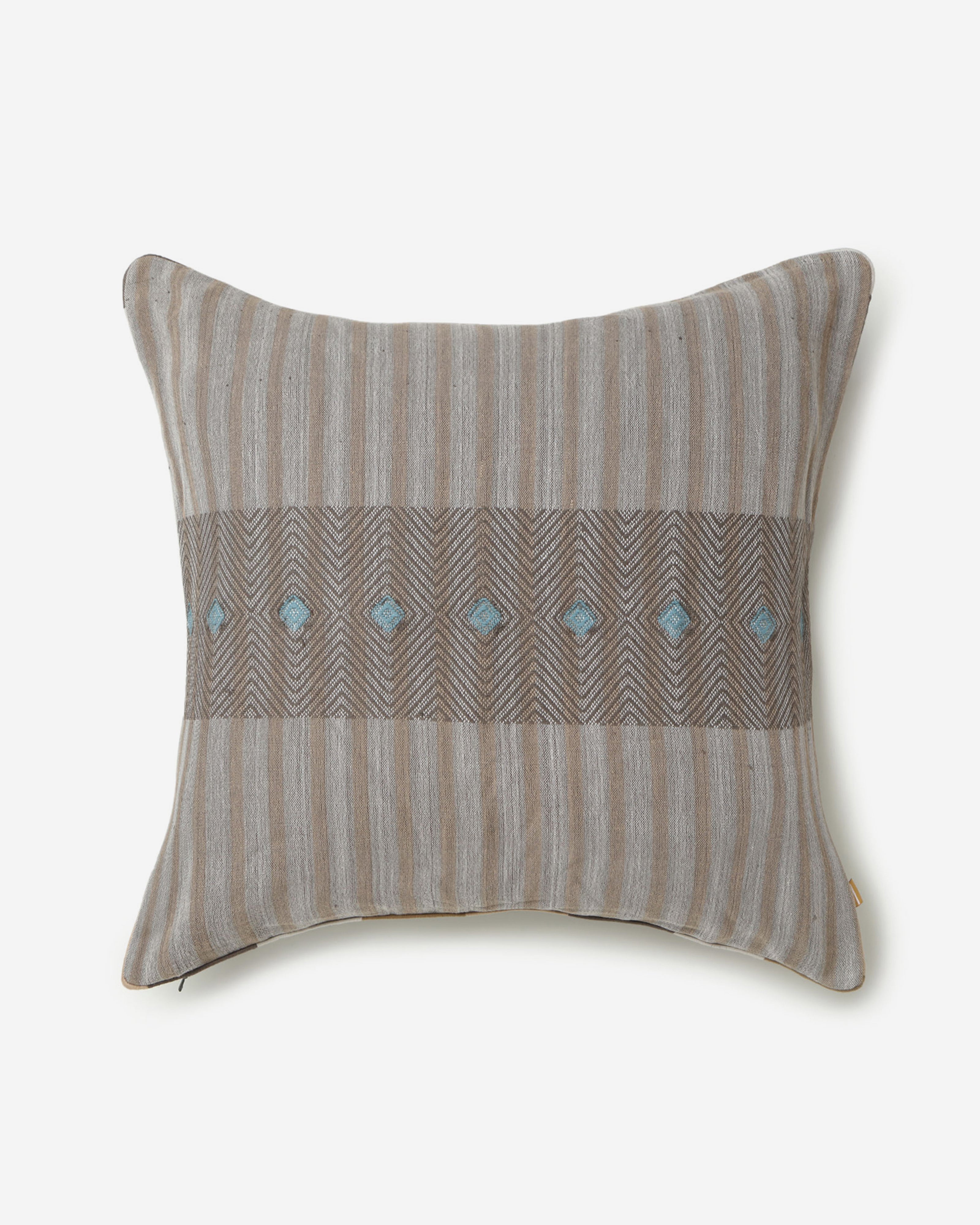 Muji Extra Weft Cotton Cushion Cover - Medium Grey