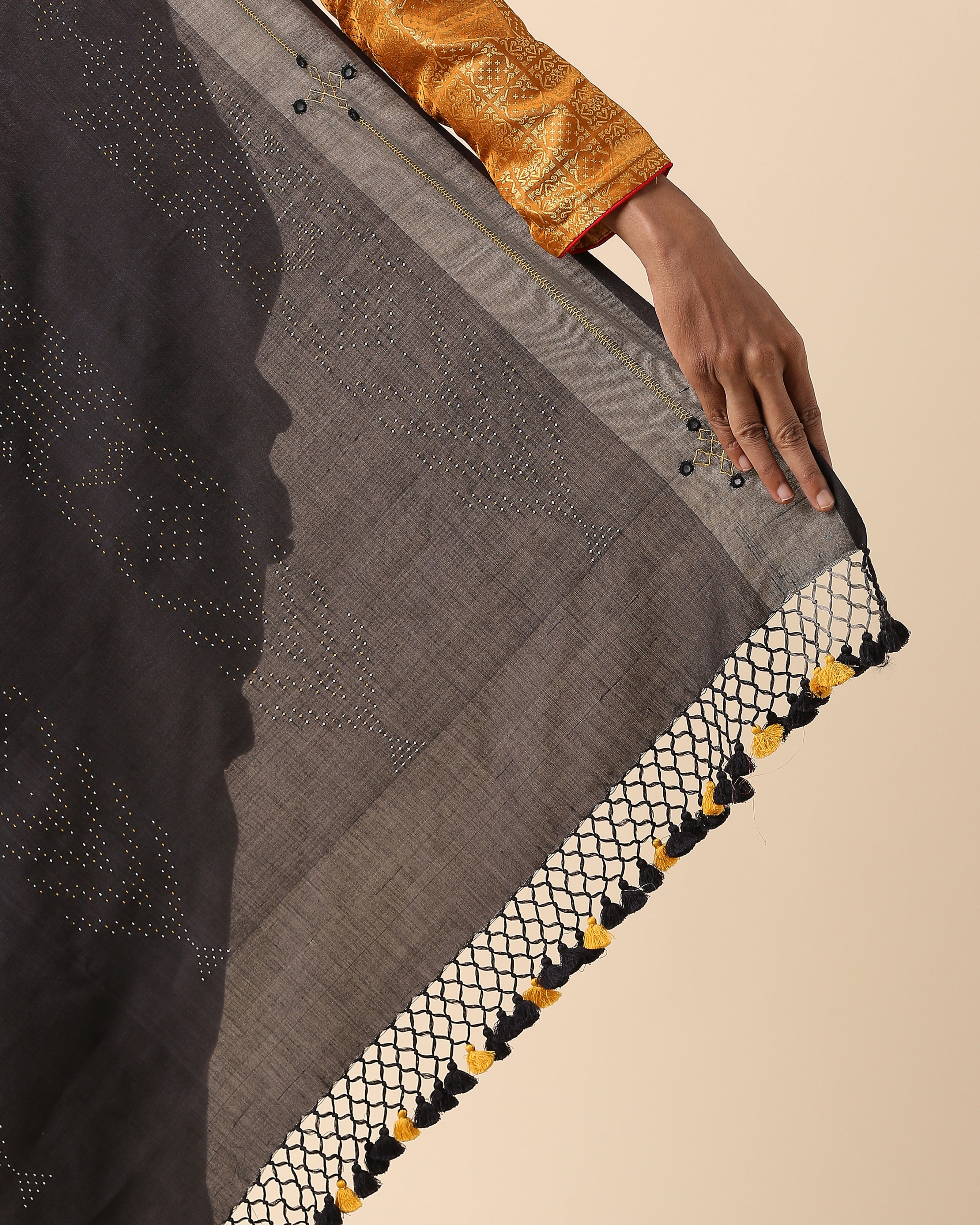 Samvrutha Bhujodi Tangalia Cotton Silk Saree