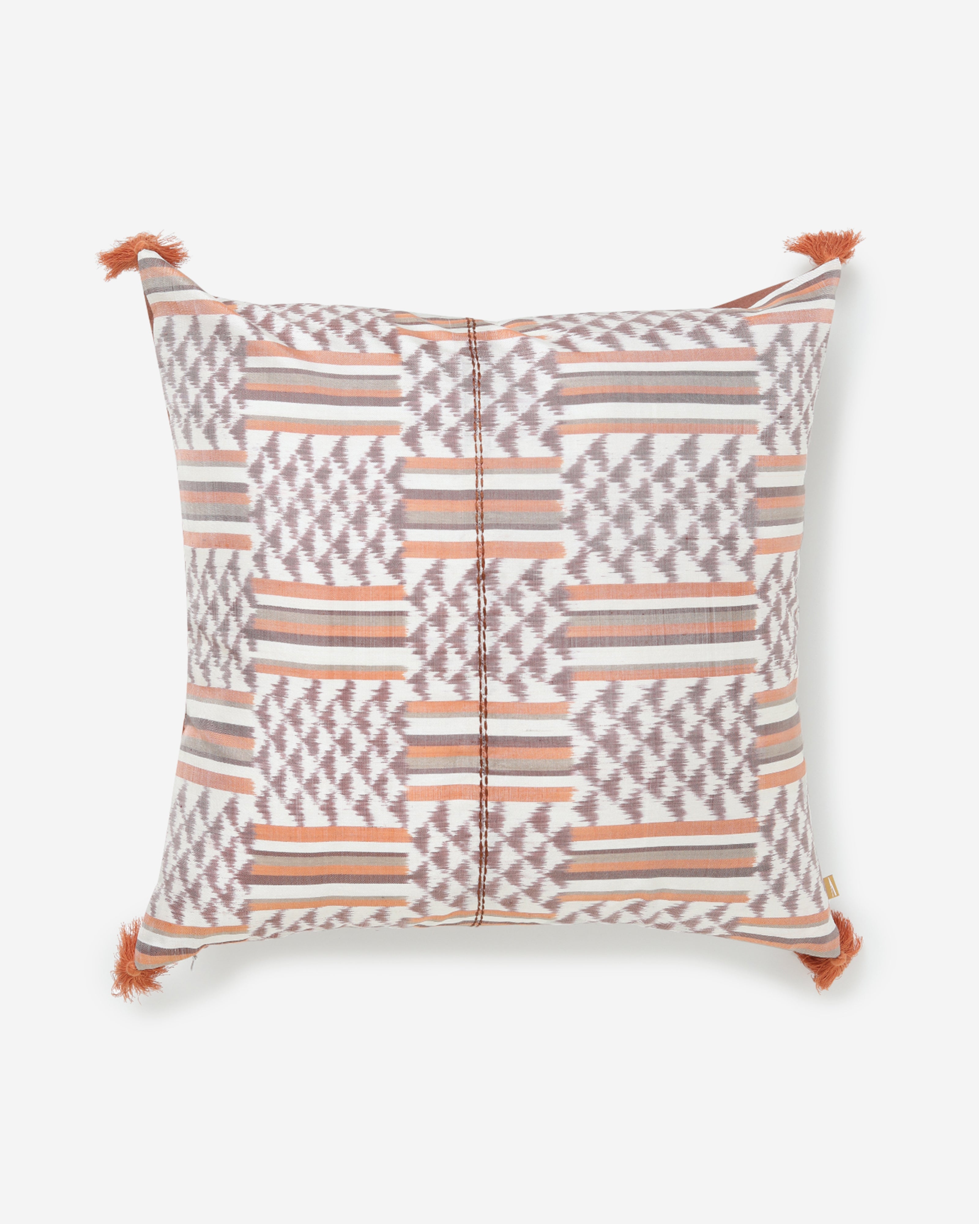 Ubangi Weft Ikat Silk Cushion Cover - Light Assorted