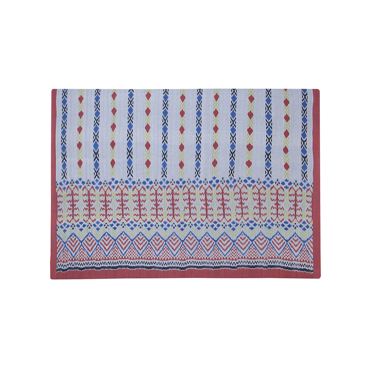 Zohra Warp Ikat CottonBed Cover